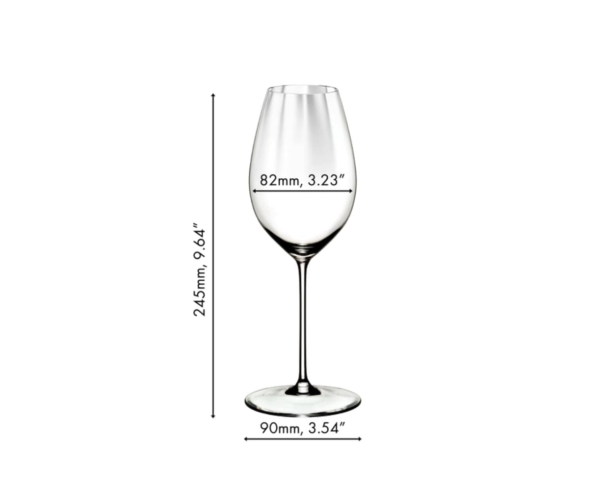 RIEDEL THE WINE GLASS COMPANY Weißweinglas »Sauvignon Blanc Gläser Performance 440 ml 2er Set transparent« Spülmaschinengeeignet