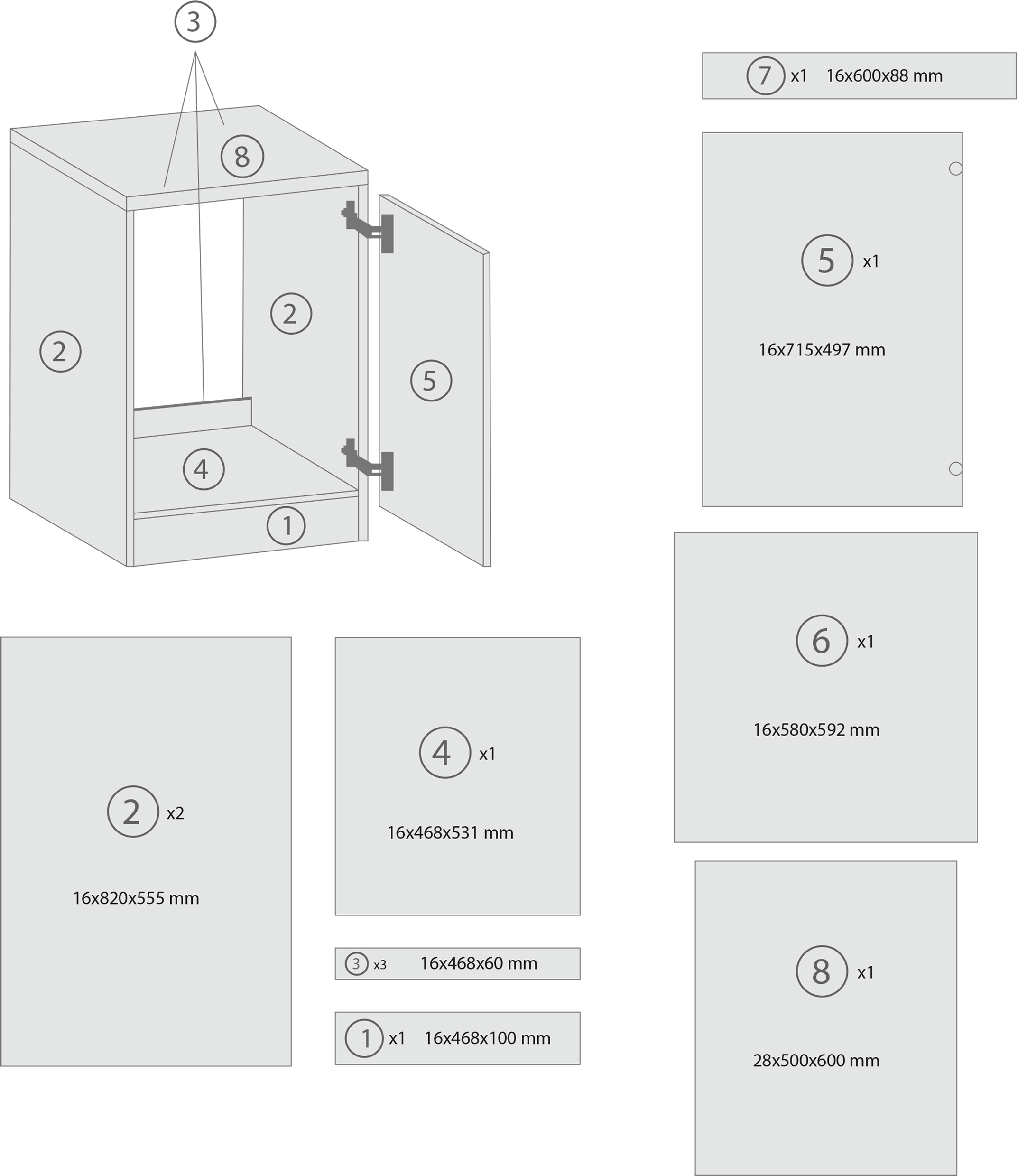 RESPEKTA Spülenschrank »Merle« Breite 50 cm, mit Soft-Close Funktion, Stangengriffe aus Metall