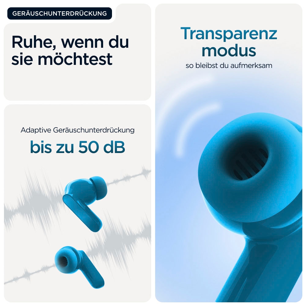Motorola wireless In-Ear-Kopfhörer »moto buds« Bluetooth Active Noise Cancelling (ANC)
