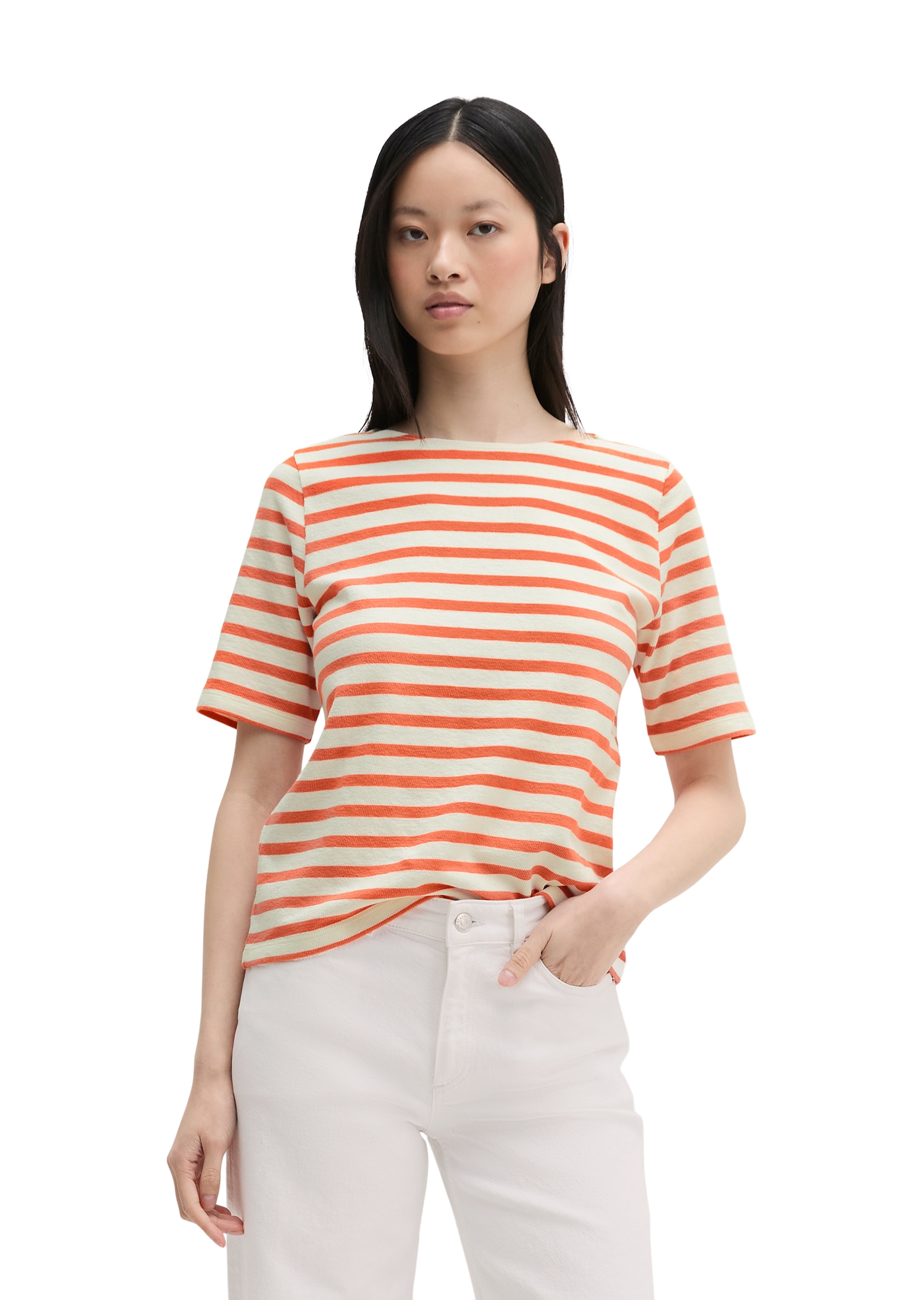 Marc O'Polo T-Shirt straight aus weichem Jersey, geringelt
