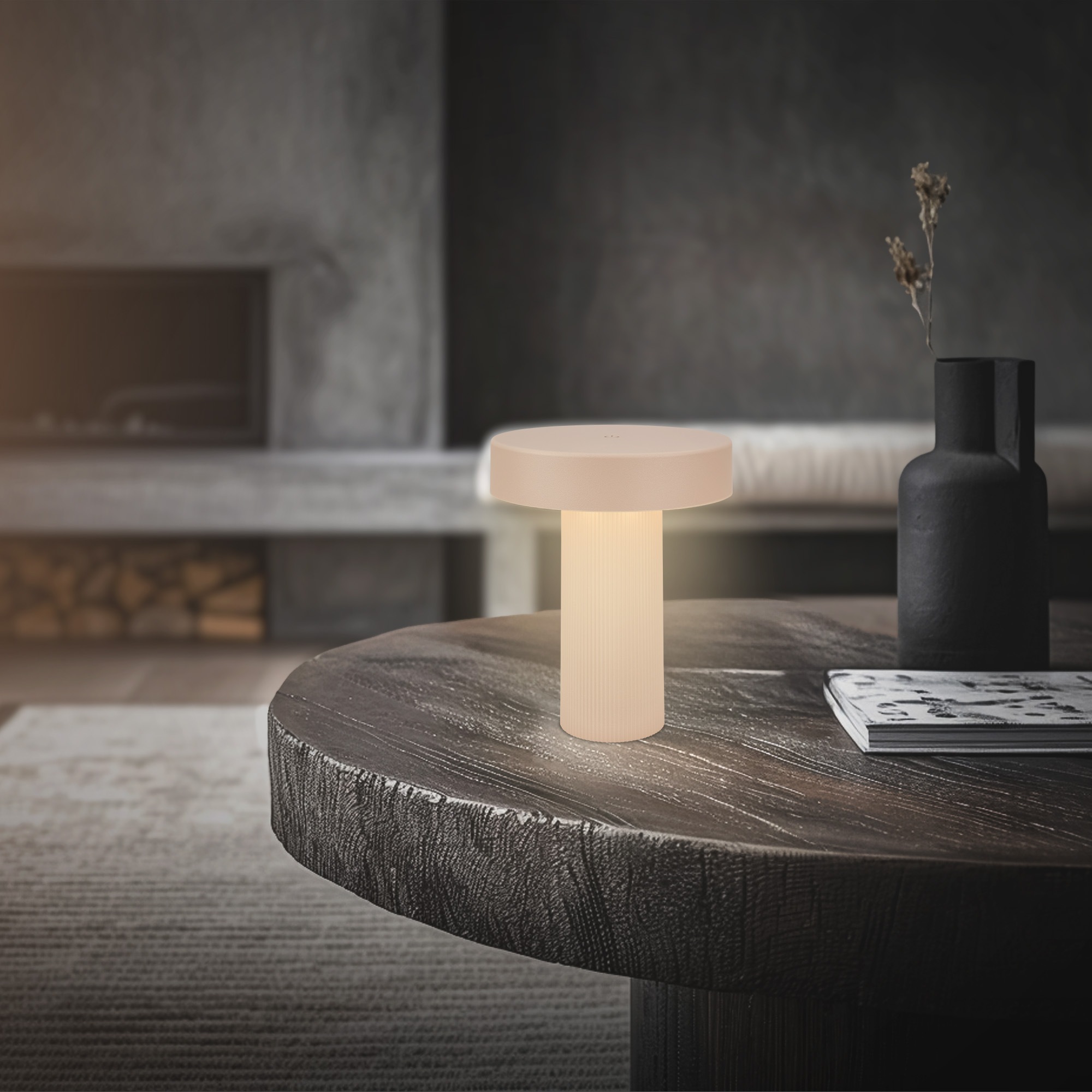 Briloner Leuchten LED Tischleuchte »BITO« LED-Board 1 Stk. Warmweiß 16x20 cm, Akku tauschbar, Indoor/Outdoor, Wohnzimmer, Balkon