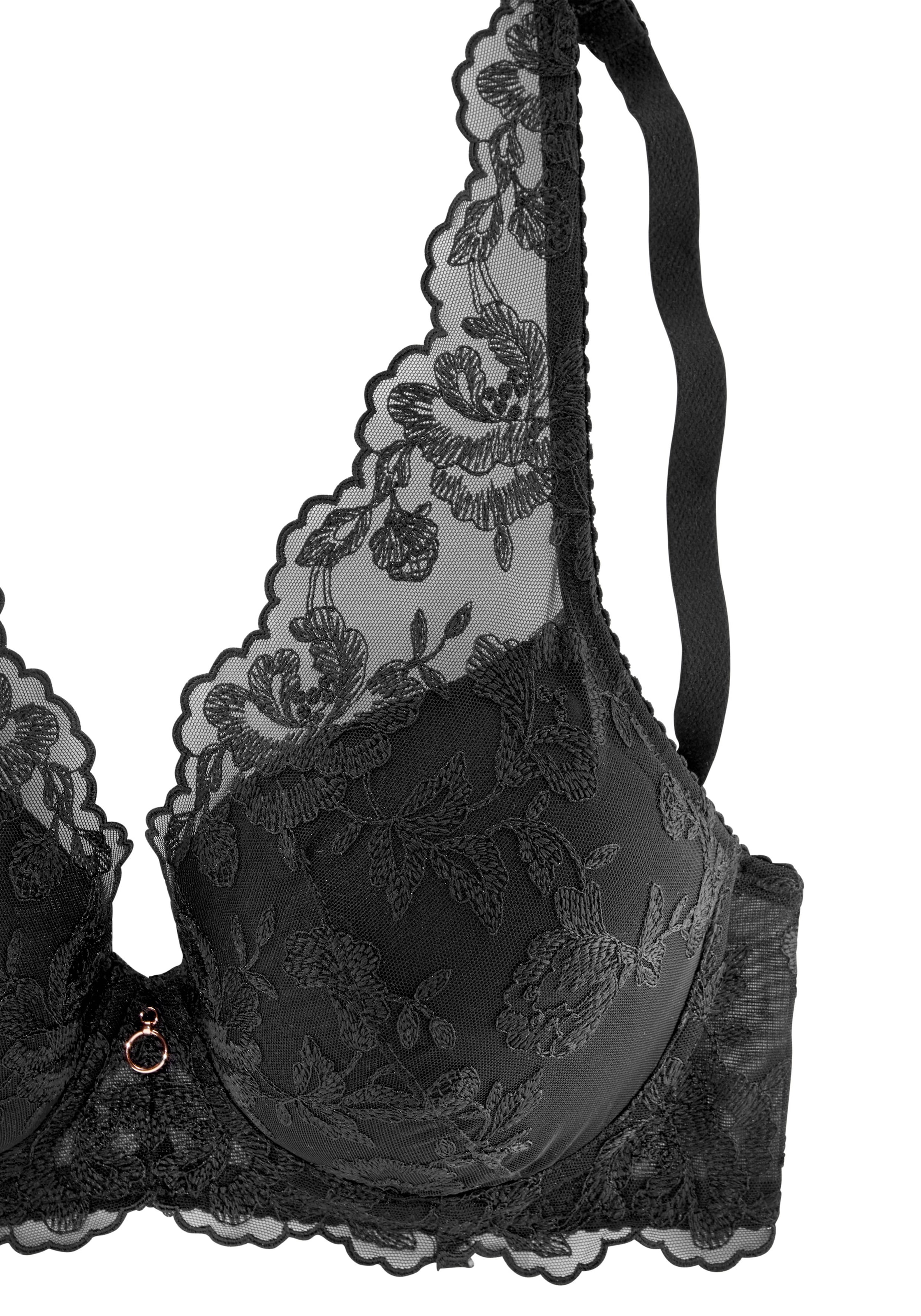 LASCANA Push-up-BH »Mia«, mit Bügel in High-Apex Schnittform, sexy Dessous