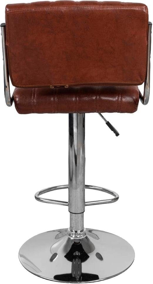 Kayoom Hochstuhl »Barstuhl Midnight 725 2er-Set,in Leder-Optik Barhocker«, (Set), 2 St., pflegeleicht, höhenverstellbar, komfortabel, drehbar