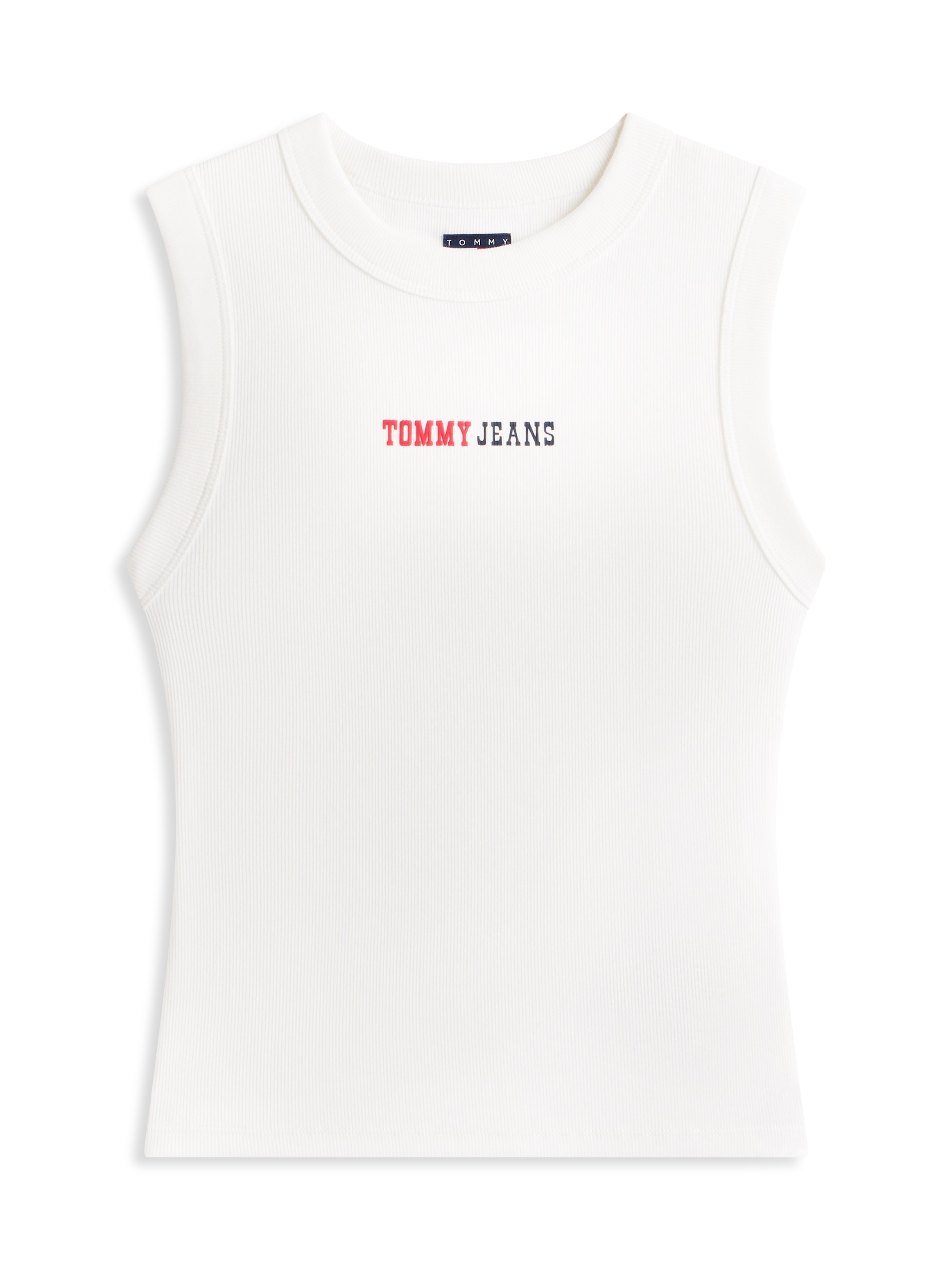 Tommy Jeans T-Shirt »TJW SLIM ESS LOGO 2 RIB TANK« mit gerippter Struktur