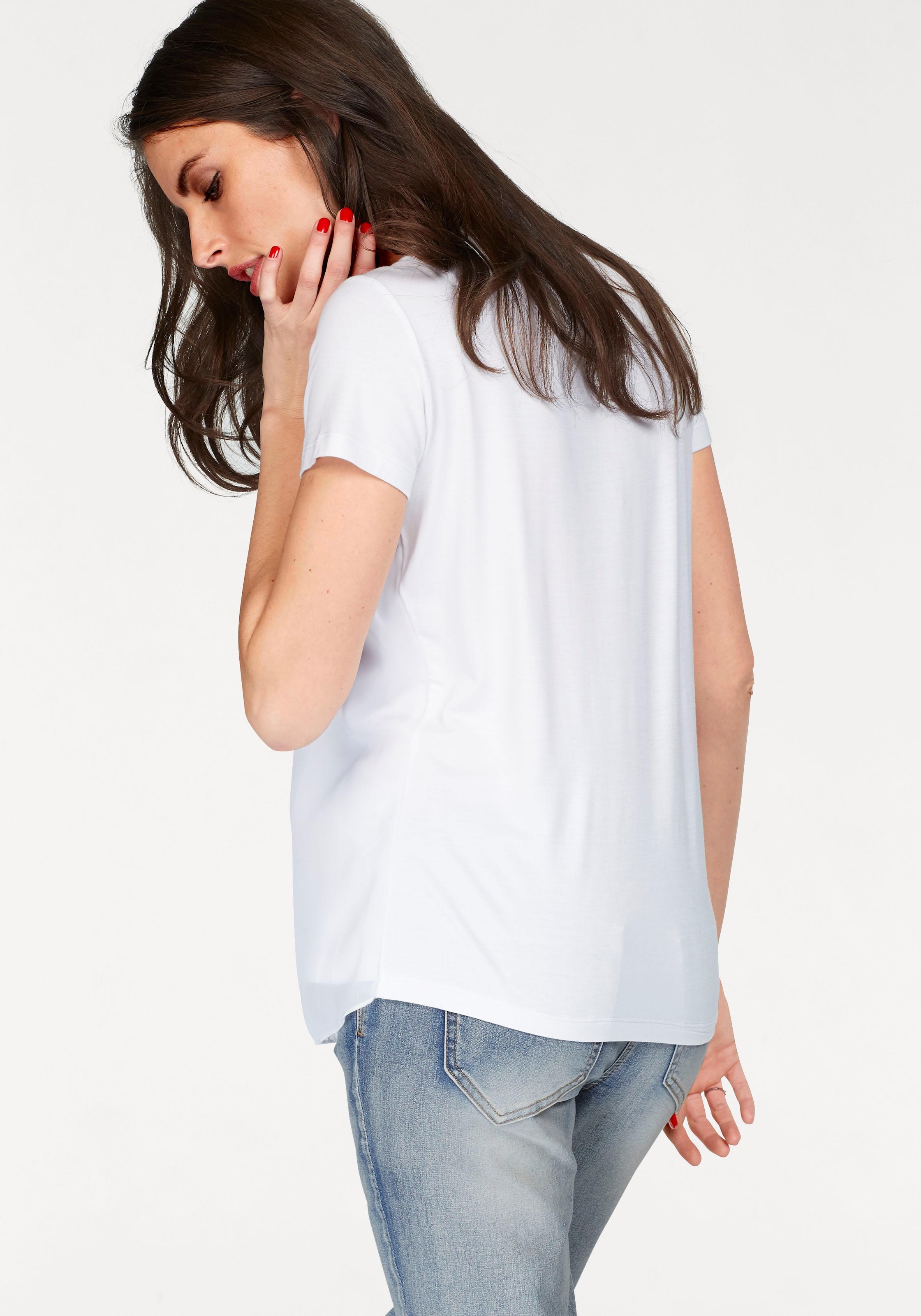 Shirtbluse, Aniston Vorderteil OTTOversand SELECTED mit gedoppeltem bei