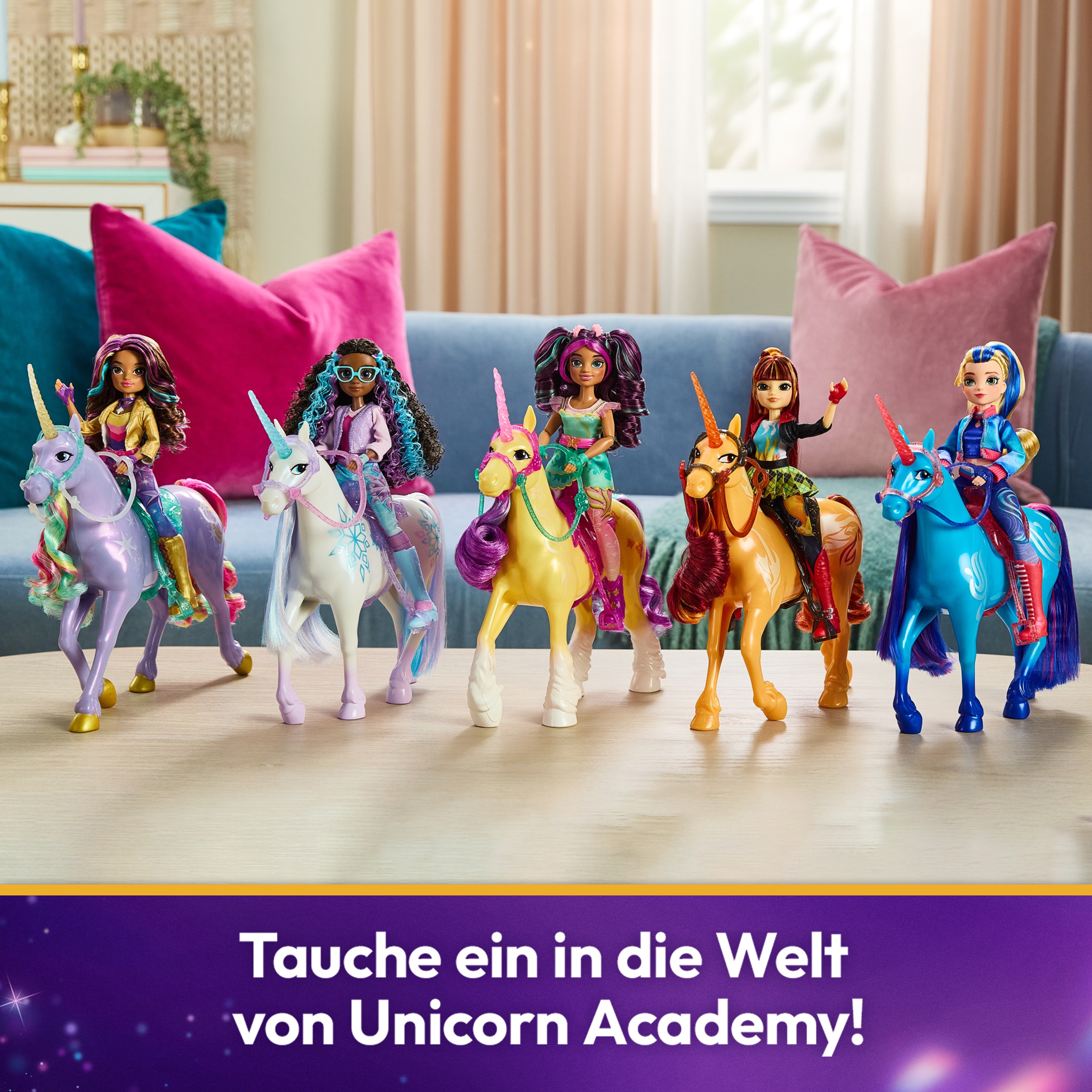 Spin Master Anziehpuppe »Unicorn Academy - Valentina und Einhorn Cinder Set«