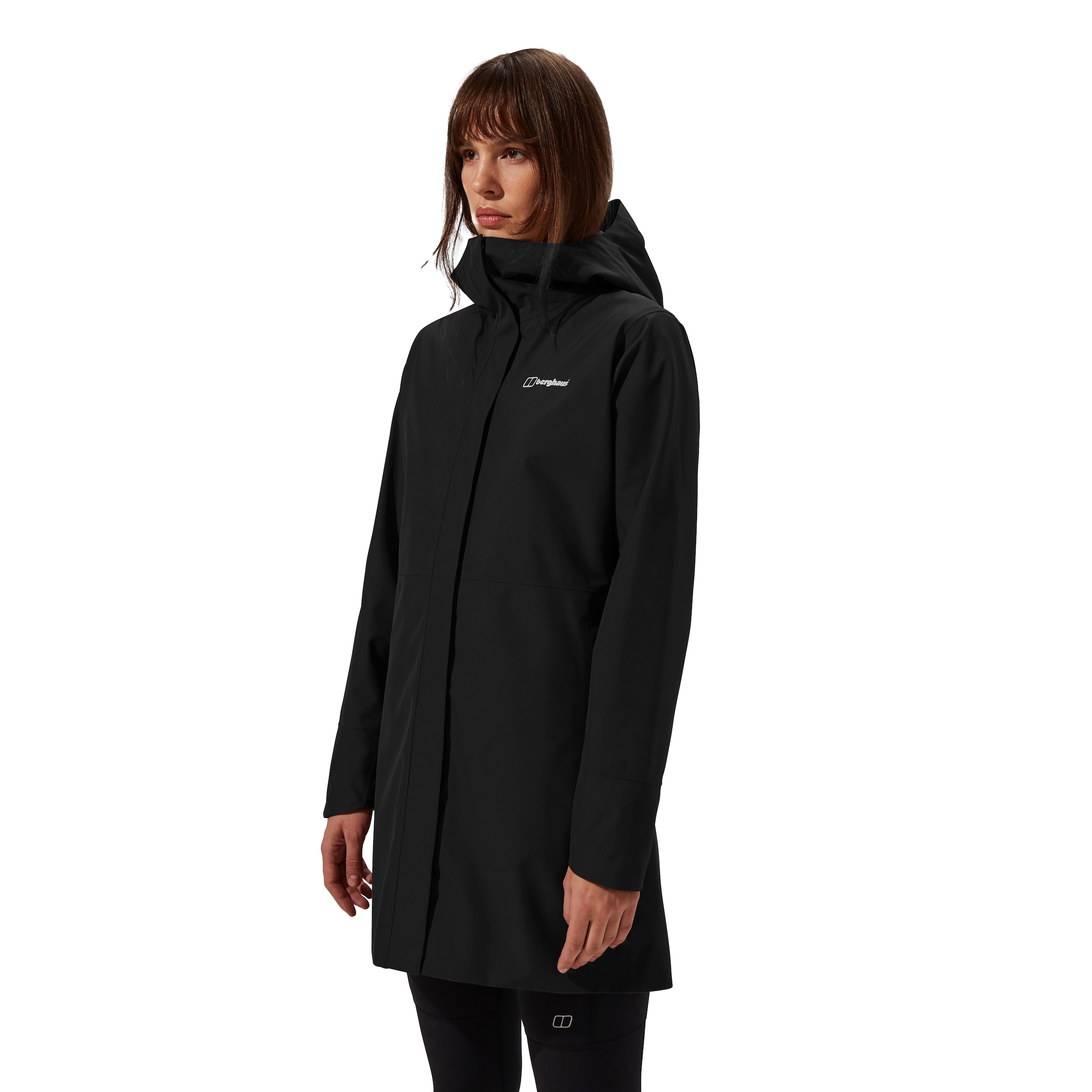 Berghaus Softshelljacke »OMEARA LONG SHELL JKT AF« sportlicher Stil, mit verstellbarer Kapuze, atmungsaktiv