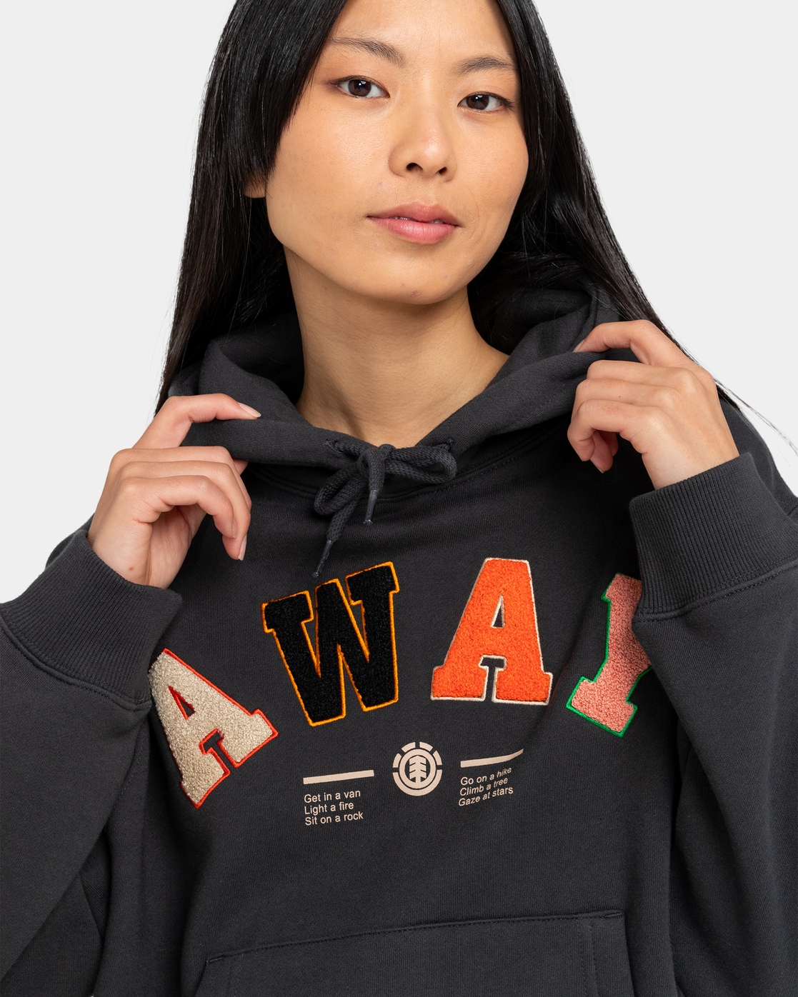 Element Fleecejacke »Away«, mit Kapuze