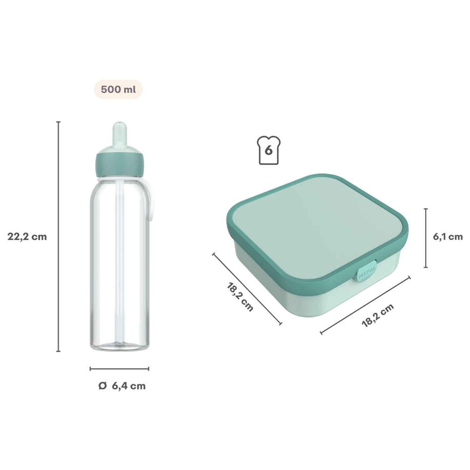 Mepal Lunchbox »Lunchset XL Campus (2025) 2er Set« Spülmaschinengeeignet