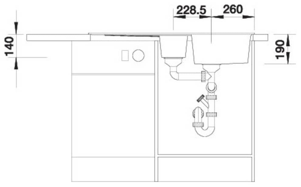 Blanco Granitspüle »ZIA 6 S« 1 Stk. tlg. erhältlich in mehreren Farben