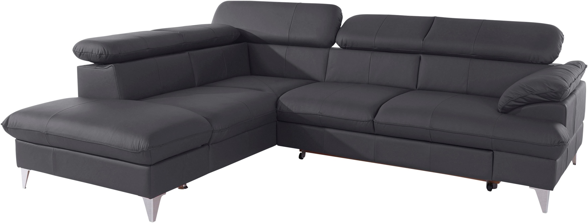 COTTA Ecksofa »Caluso L-Form«, mit Kopfteilverstellung, wahlweise mit Bettfunktion & Bettkasten