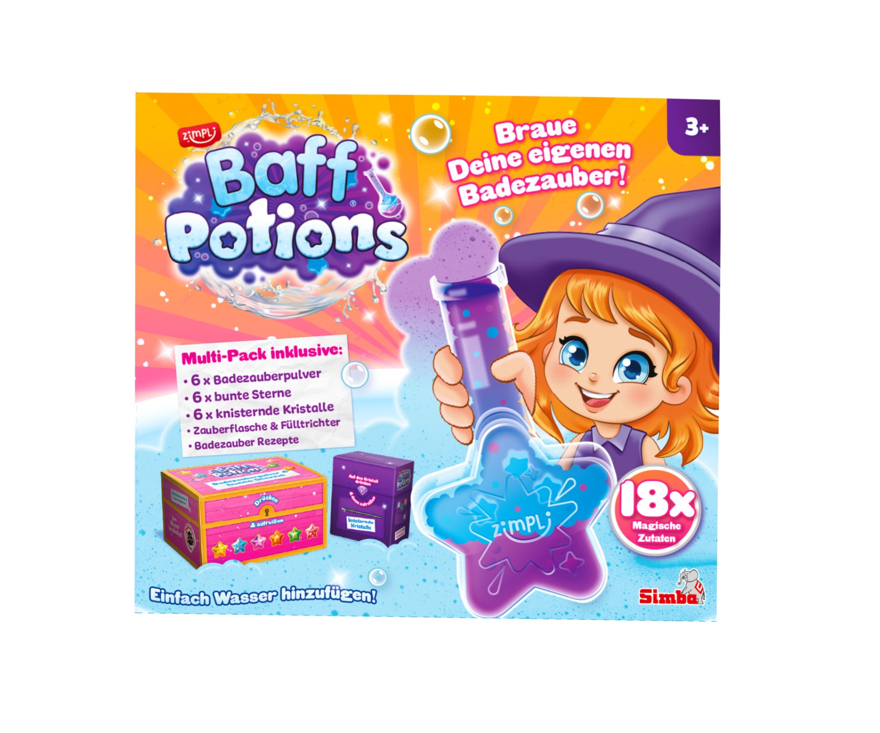 SIMBA Kreativset »Baff Potions Badezauberset«