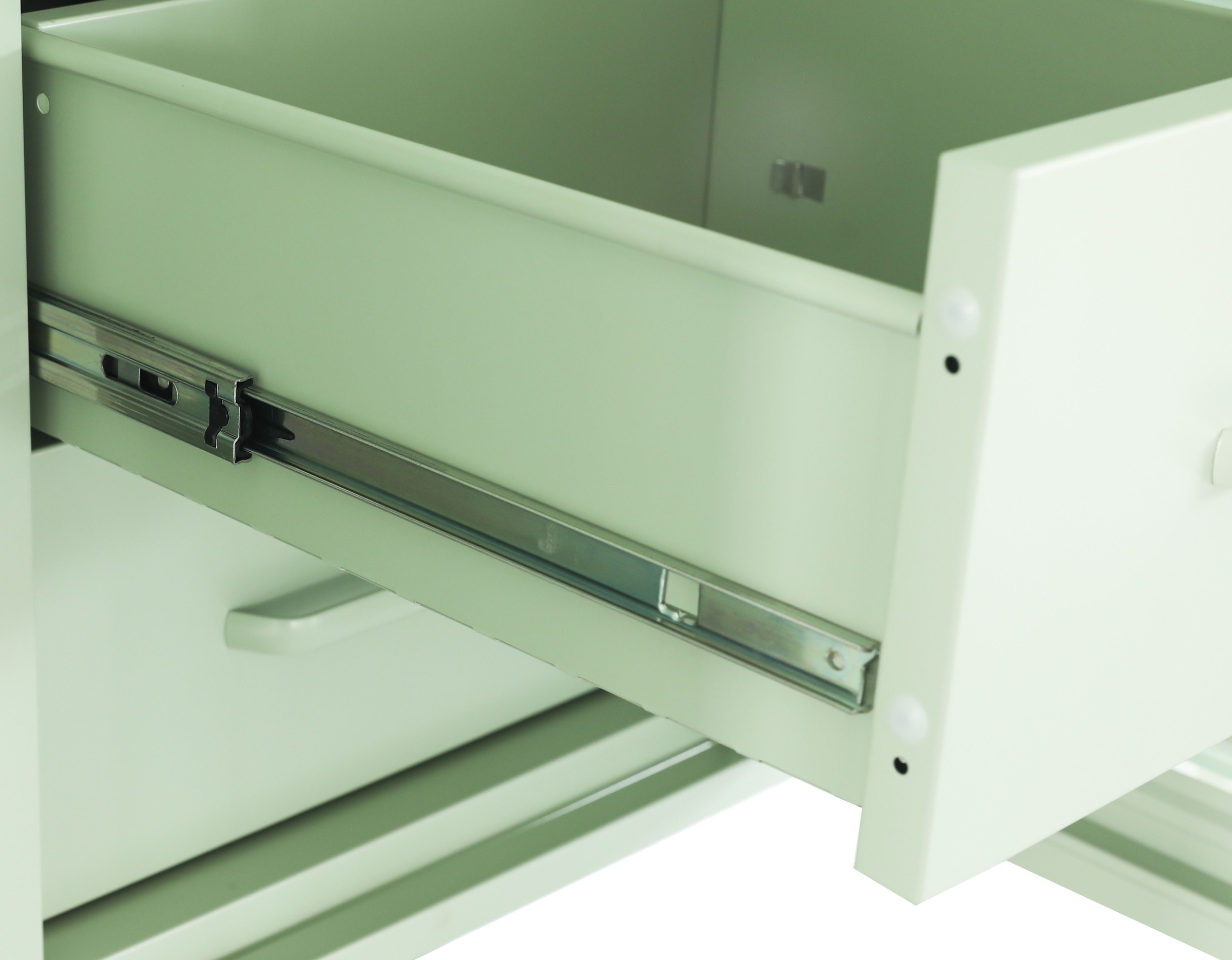 OTTO home Kleiderschrank »GERRON Kleiderschrank Metallschrank Spind« Schlafzimmerschrank mit 3 Türen , grün salbei, Breite 120cm