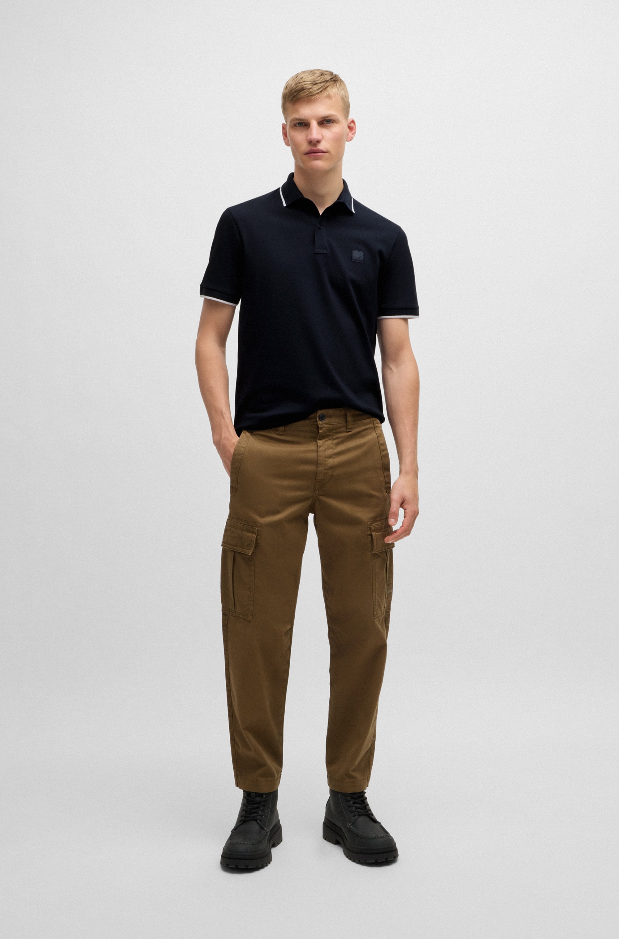 BOSS ORANGE Poloshirt »Passertip«, mit BOSS Logo-Badge