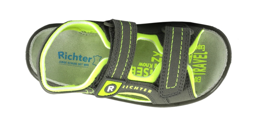 Richter Sandale, Sommerschuh, Klettschuh, Sandalette, mit weichem Lederfußbett