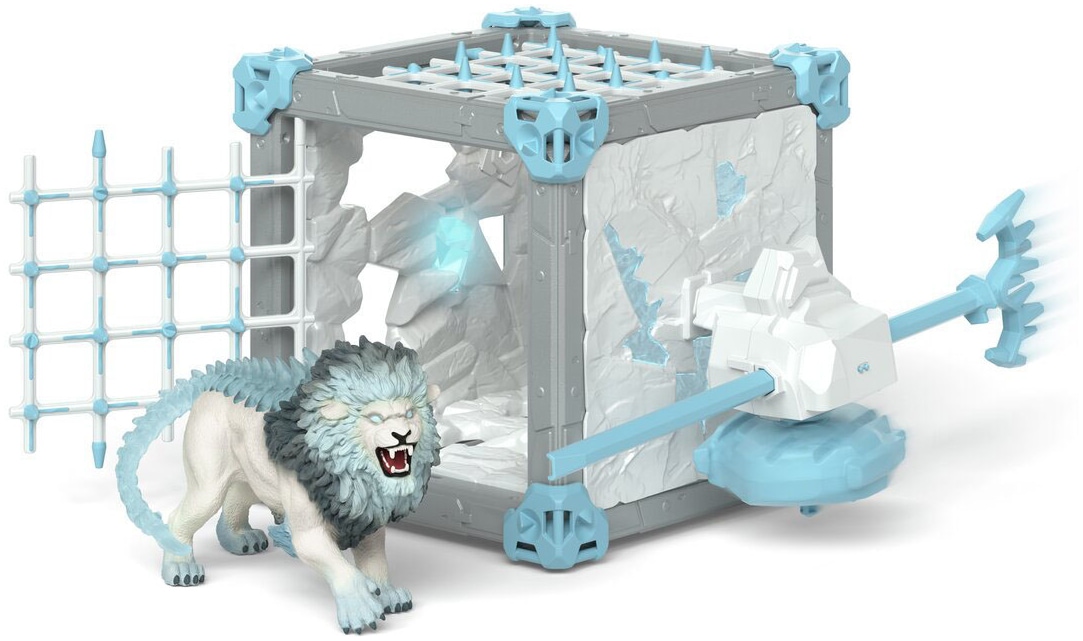 Schleich® Spielfigur »ELDRADOR® CREATURES, BattleCave Eislöwe (42766)«