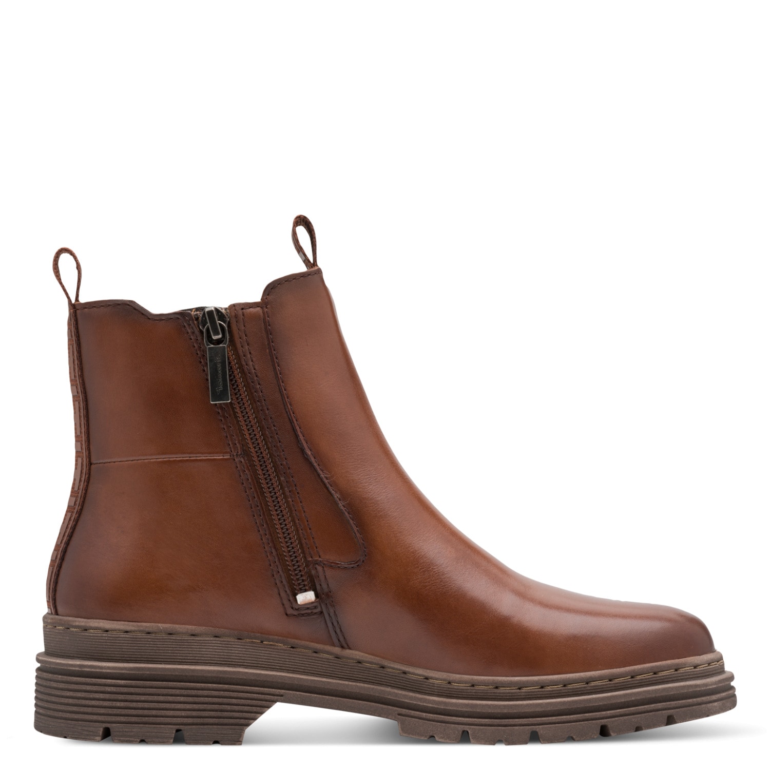 Tamaris Chelseaboots  Blockabsatz, Stiefelette mit Stretcheinsatz an der Außenseite