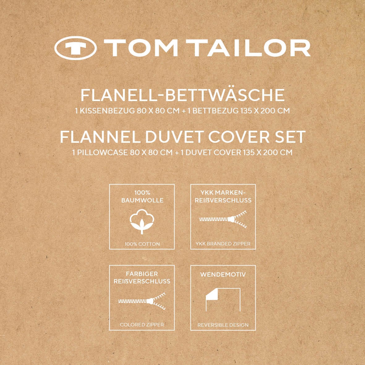 TOM TAILOR HOME Bettwäsche »CLASSIC CHECK in Gr. 135x200cm oder 155x220cm« 2 Stk. new bedroom, gewebtes Label