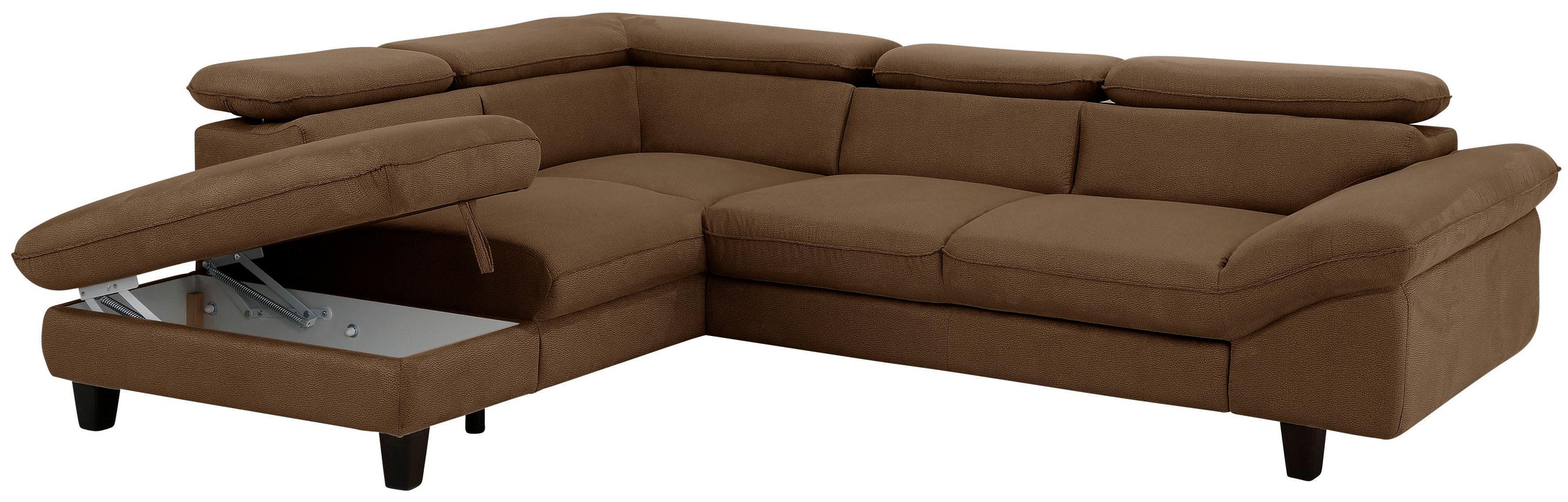 Home affaire Ecksofa »Pilot L-Form«, mit Kopfteilverstellung, wahlweise mit Bettfunktion & Bettkasten