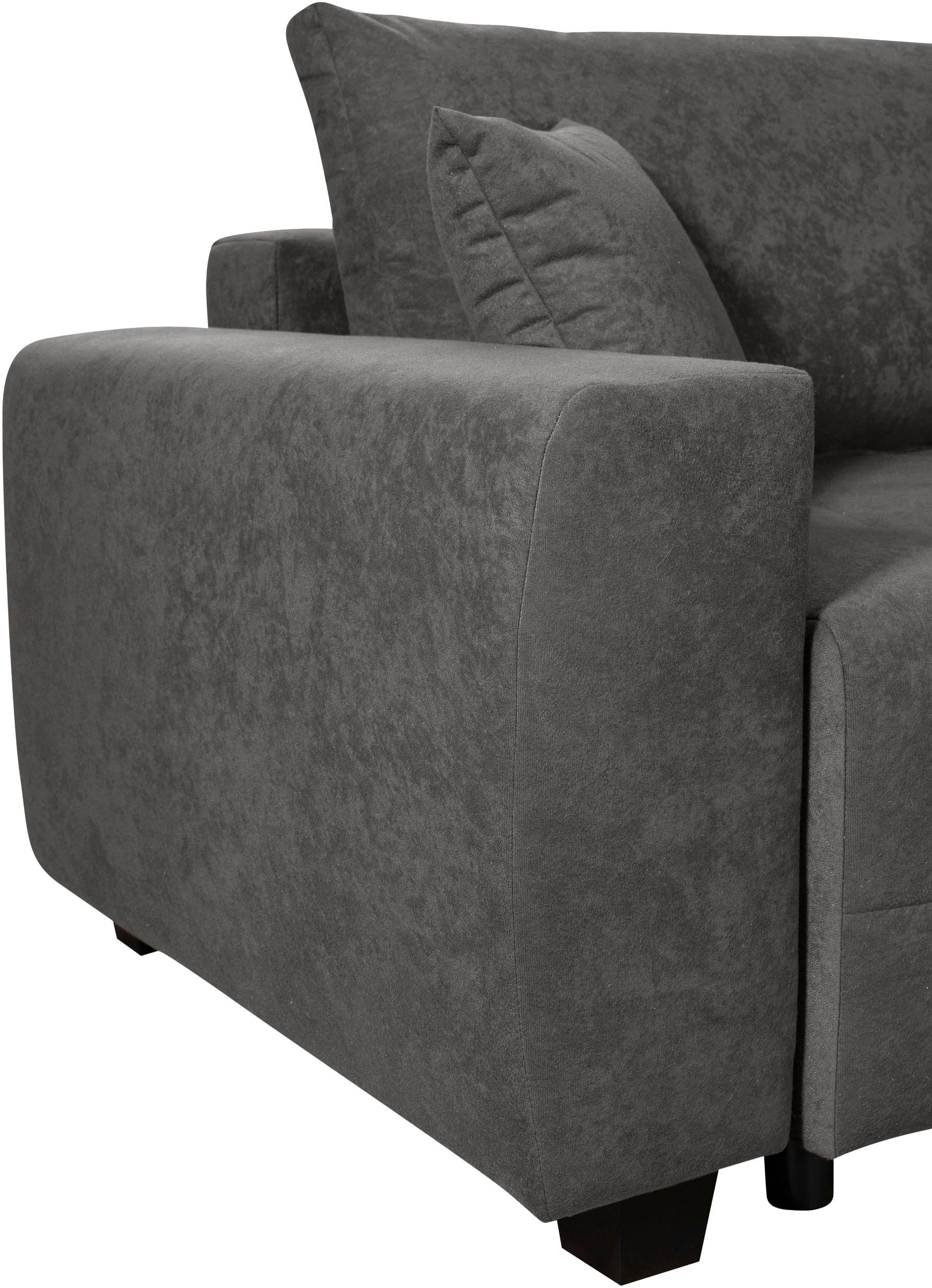OTTO home Ecksofa »Bella Couch L-Form, B: 234 cm - OTTO. Verlässliche Qualität.« optional Schlaffunktion & Bettkasten, mit Zierkissen