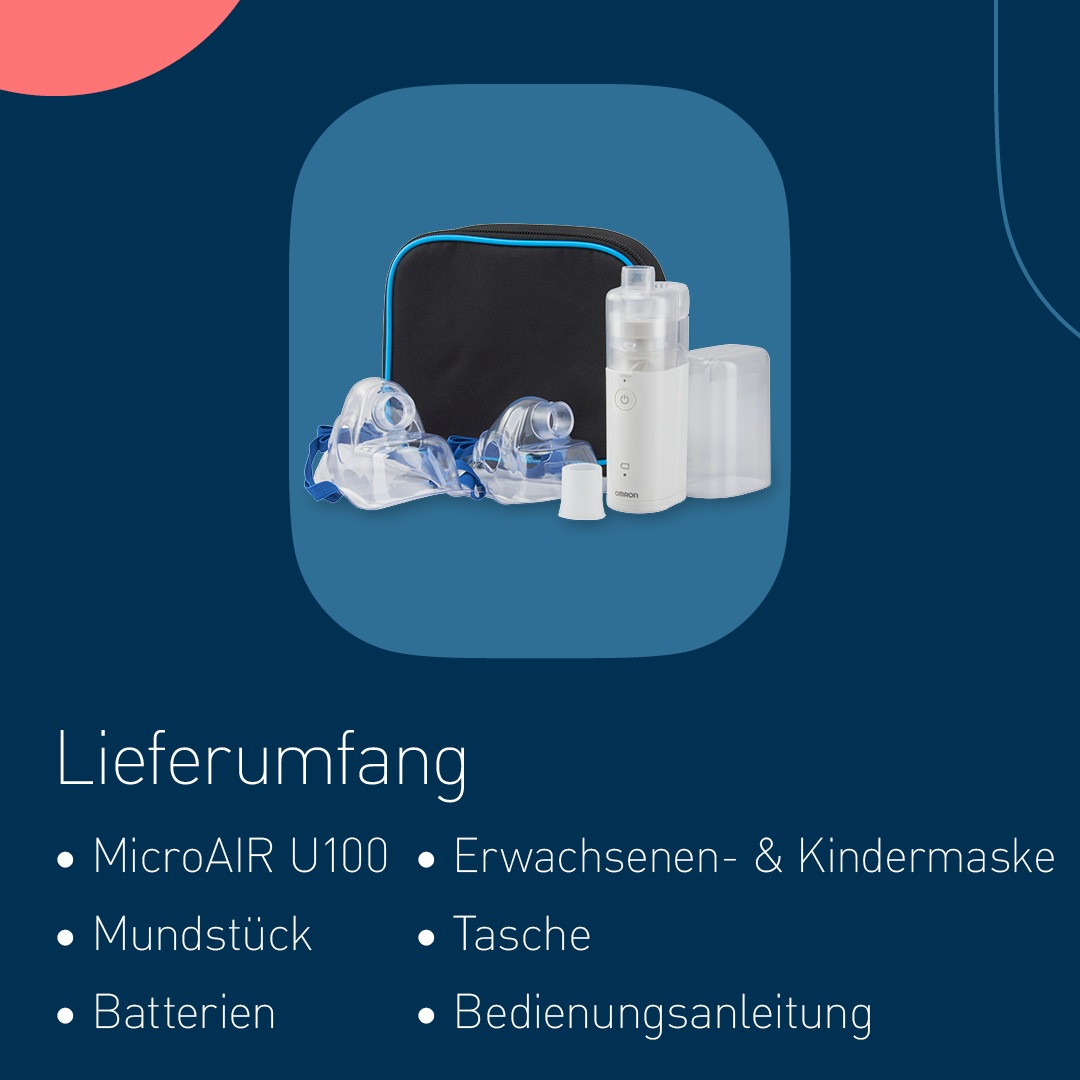 Omron Inhalationsgerät »NE-U100-E«, Tascheninhalator