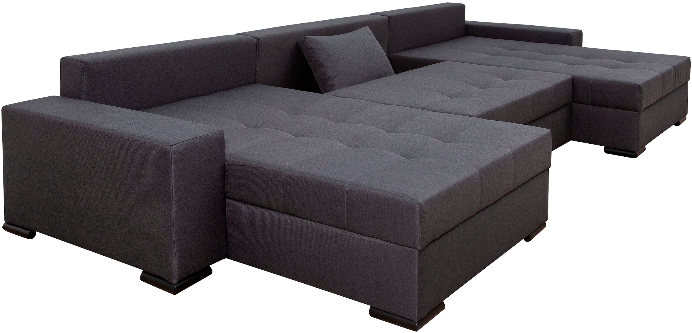 COLLECTION AB Wohnlandschaft »XXXL-Josy Relax U-Form Breite 352 cm, mit 2 gleich großen Recamieren«, inkl. Bettfunktion, Bettkasten, mit 4 Rückenkissen in zwei Größen