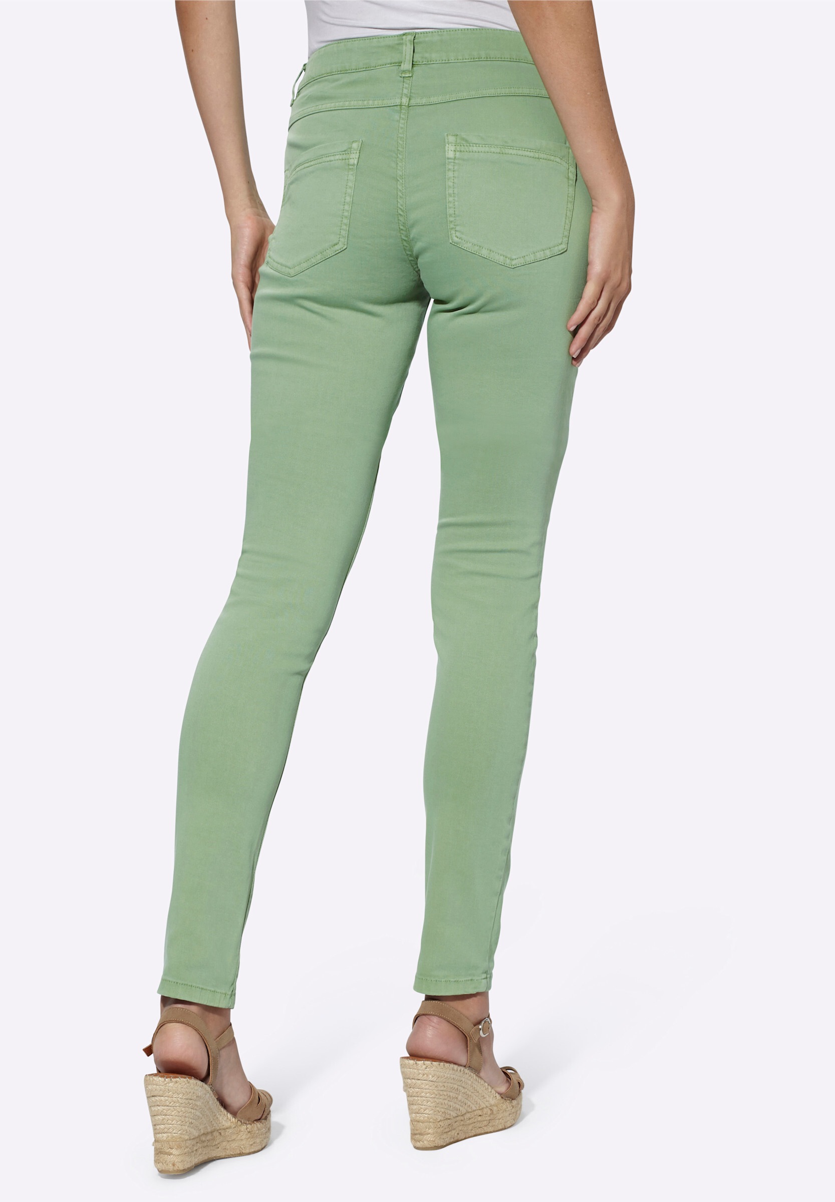 heine 5-Pocket-Jeans »Twill-Hose Skinny Jeans mit Ziersteppung«