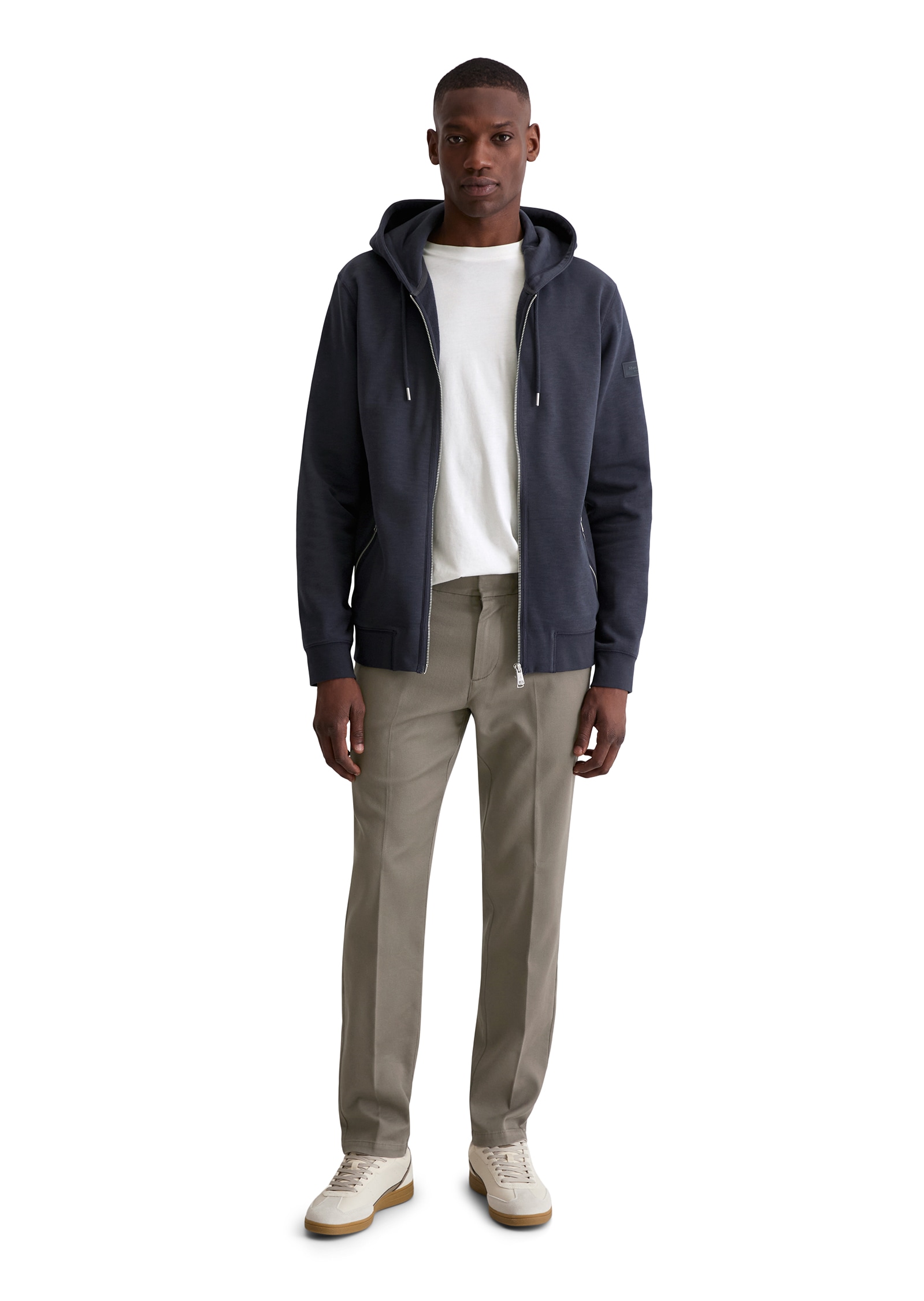 Marc O'Polo Kapuzensweatjacke »regular fit aus weichem Bio-Baumwoll-Sweat«