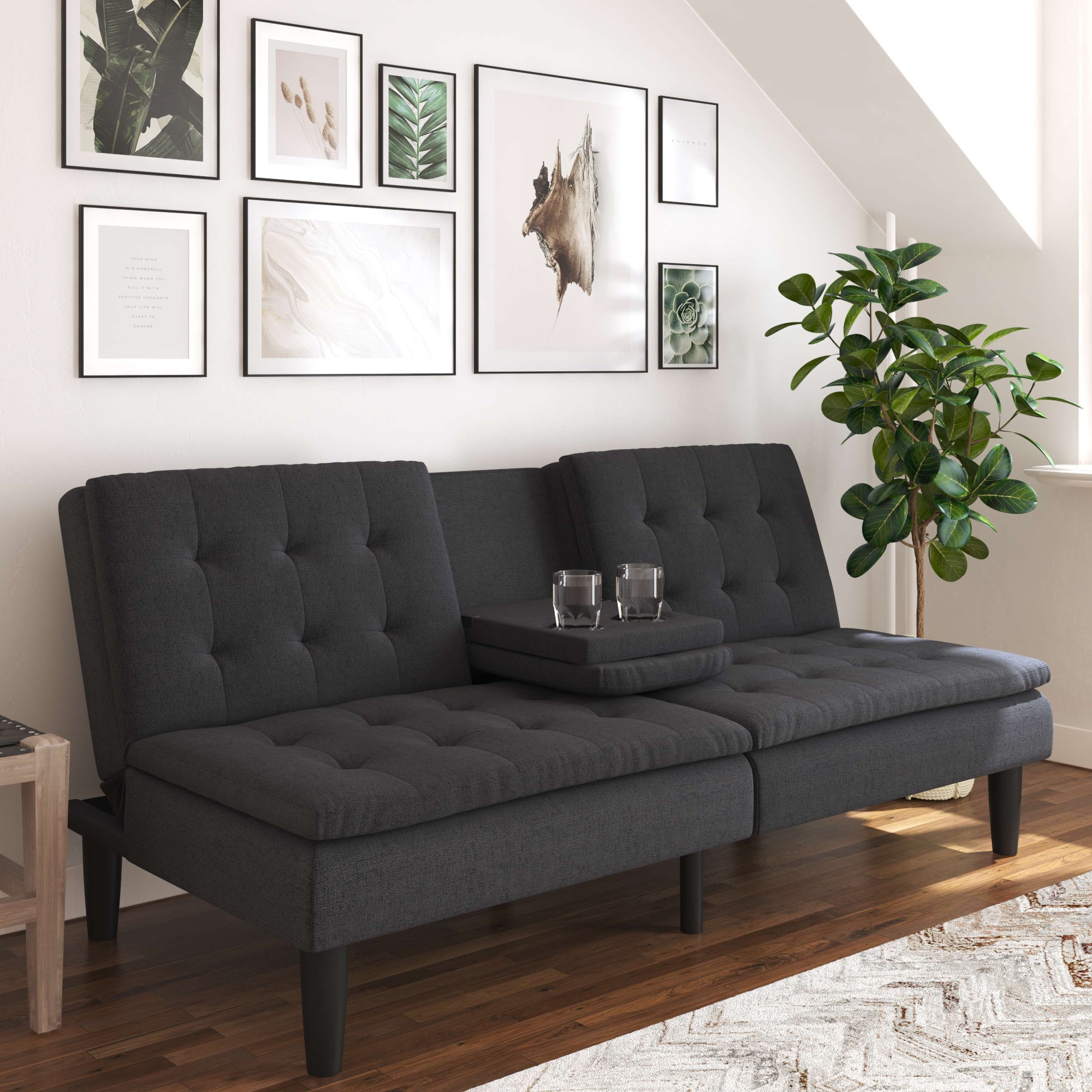 Dorel Home Schlafsofa »MAINE, Kinosofa mit Relax- und Bettfunktion,«, mit 2 Getränkehaltern