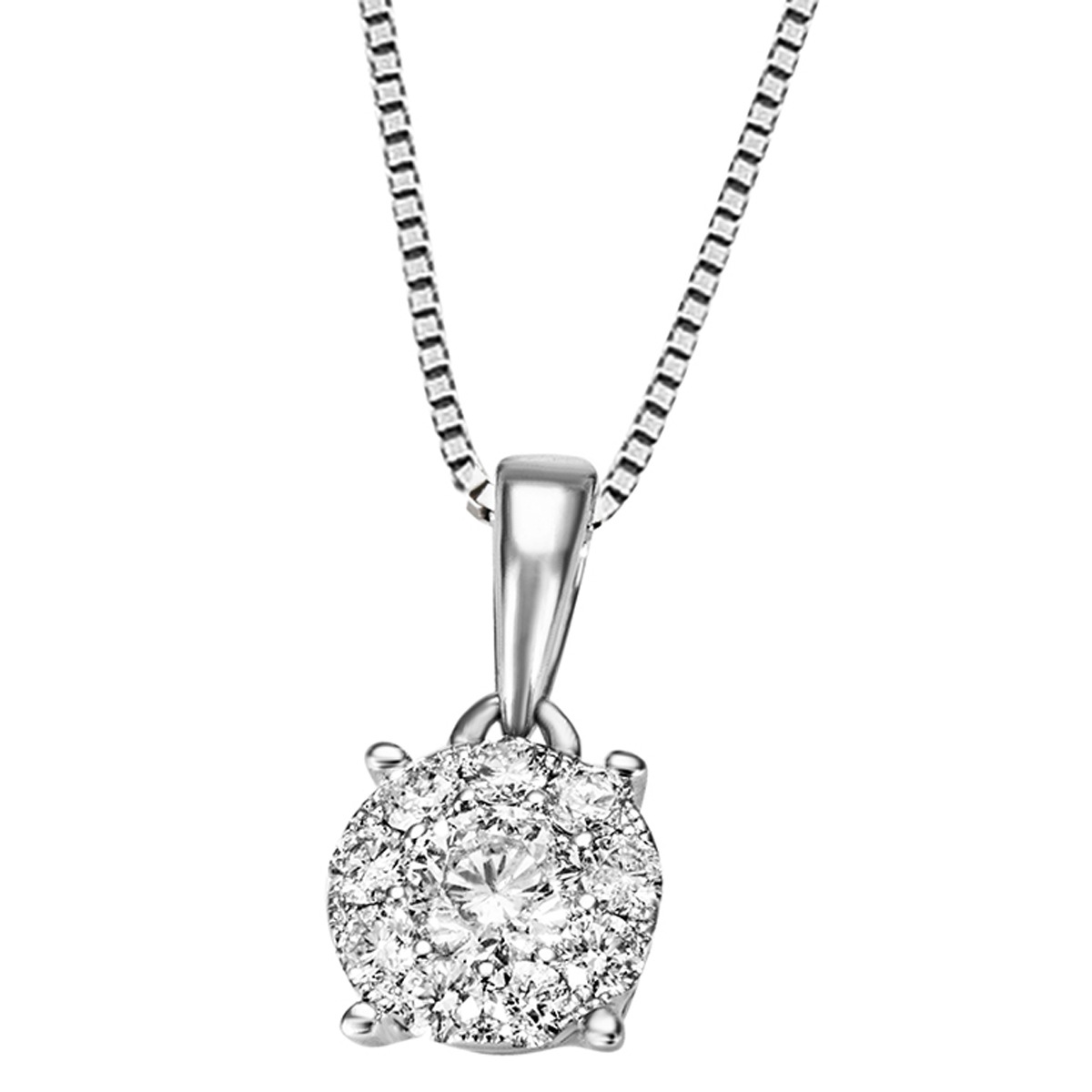 goldmaid Collier, 375 Weißgold 10 Brillanten 0,36 ct.P1