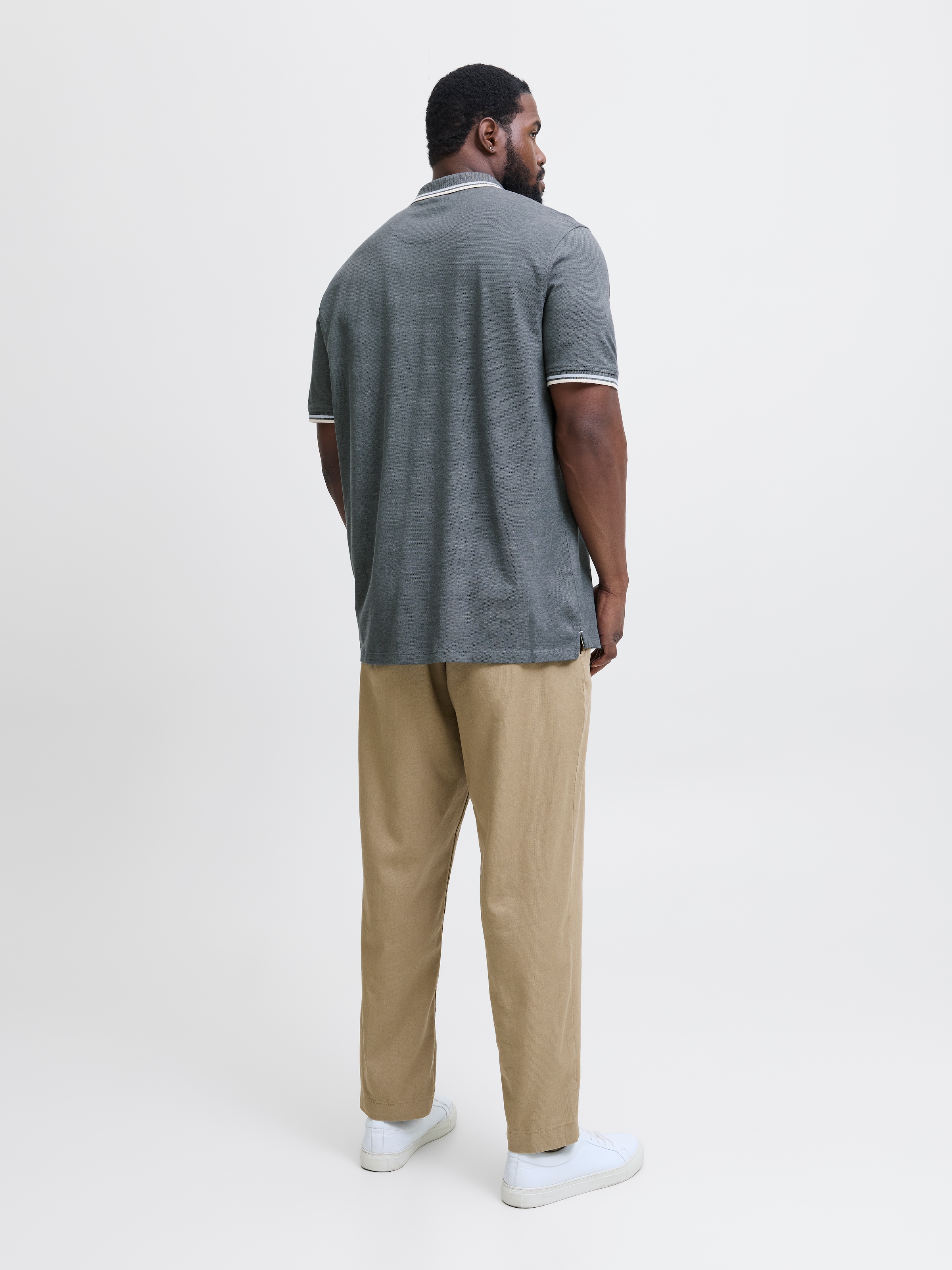 Jack & Jones PlusSize Poloshirt »JJEPAULOS POLO SS NOOS PLS« Baumwolle, regular fit