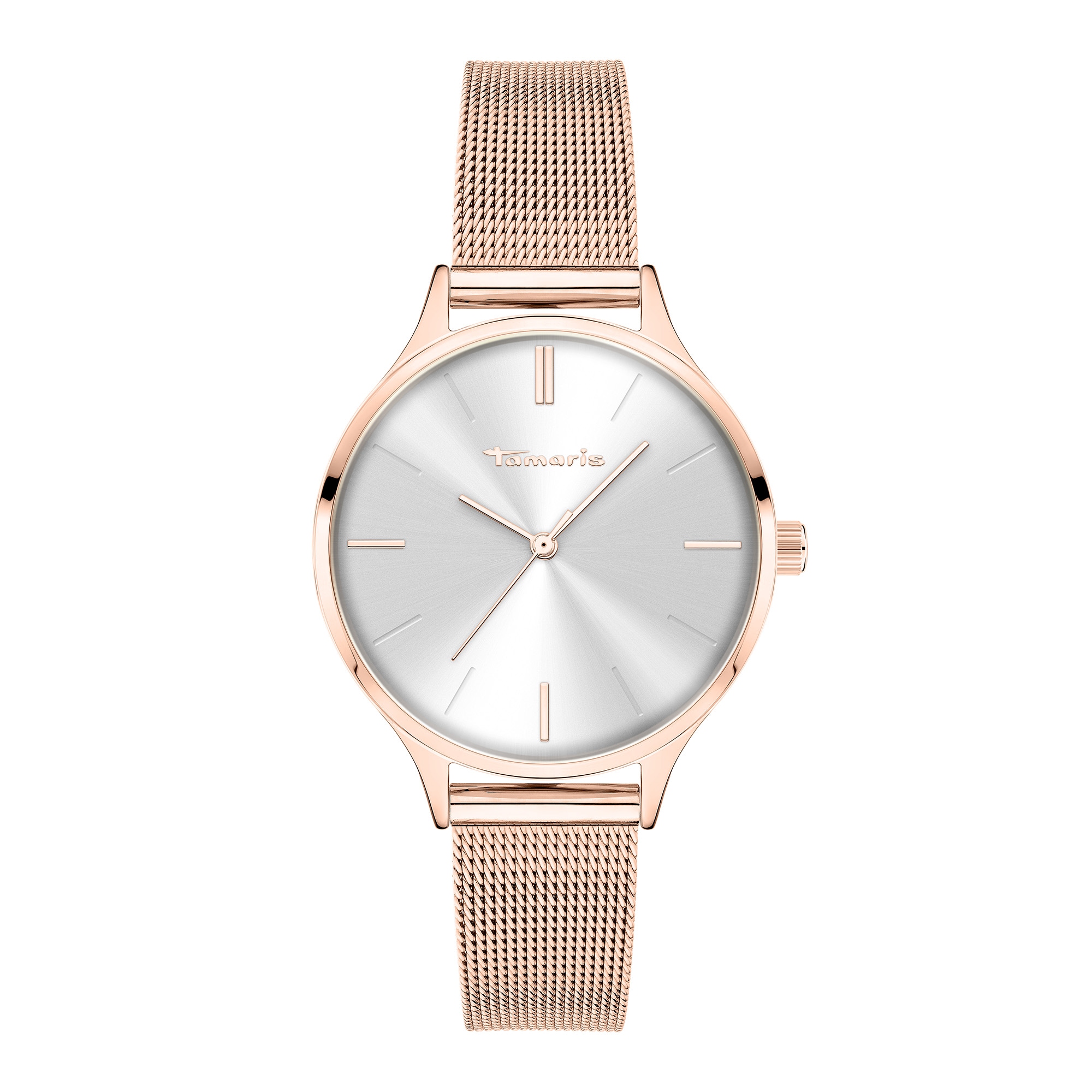 Tamaris Quarzuhr »New Mesh« Armbanduhr, Damenuhr, analog