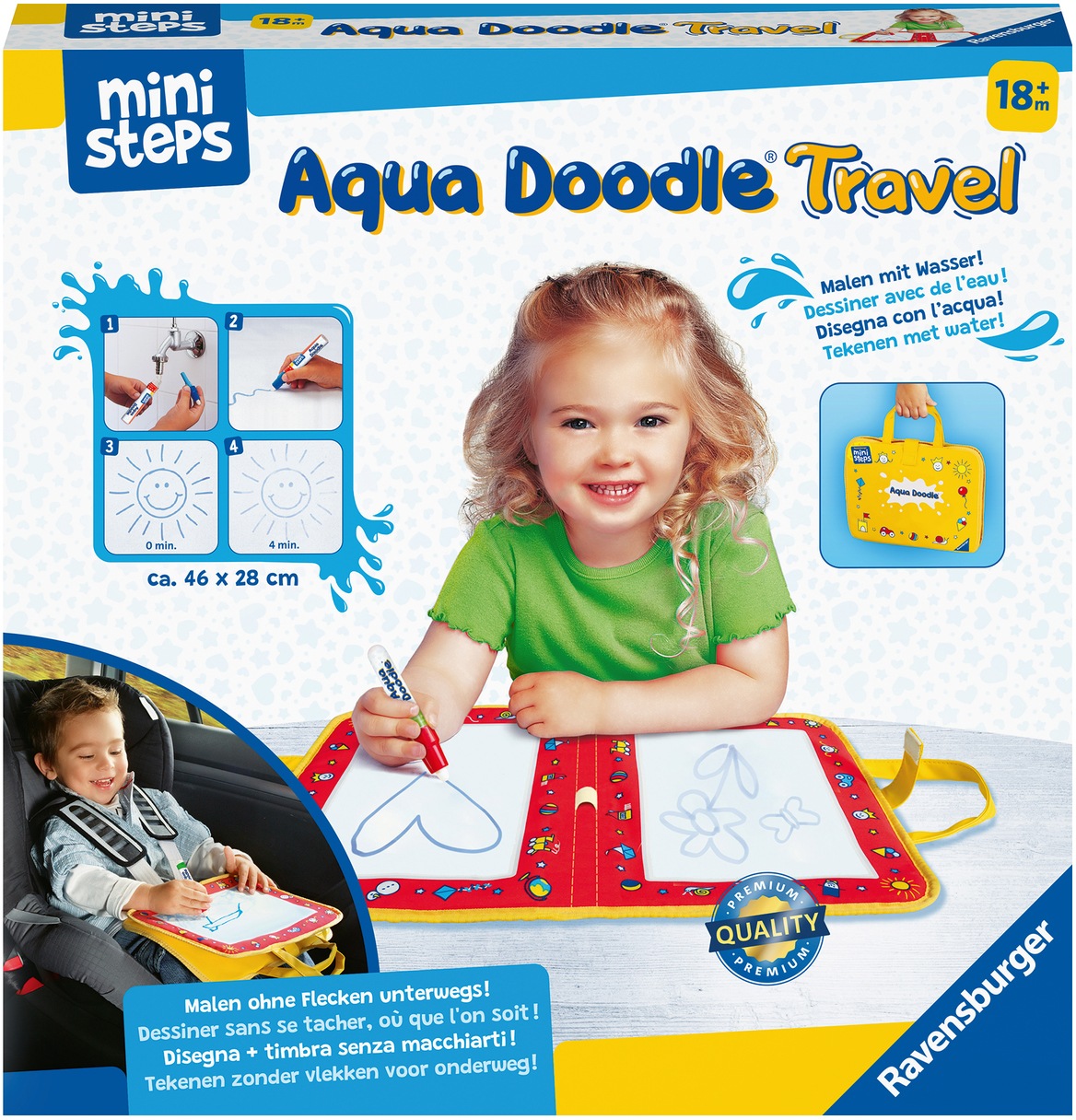 Ravensburger Kreativset »ministeps® Aqua Doodle® Travel«, Made in Europe; FSC® - schützt Wald - weltweit