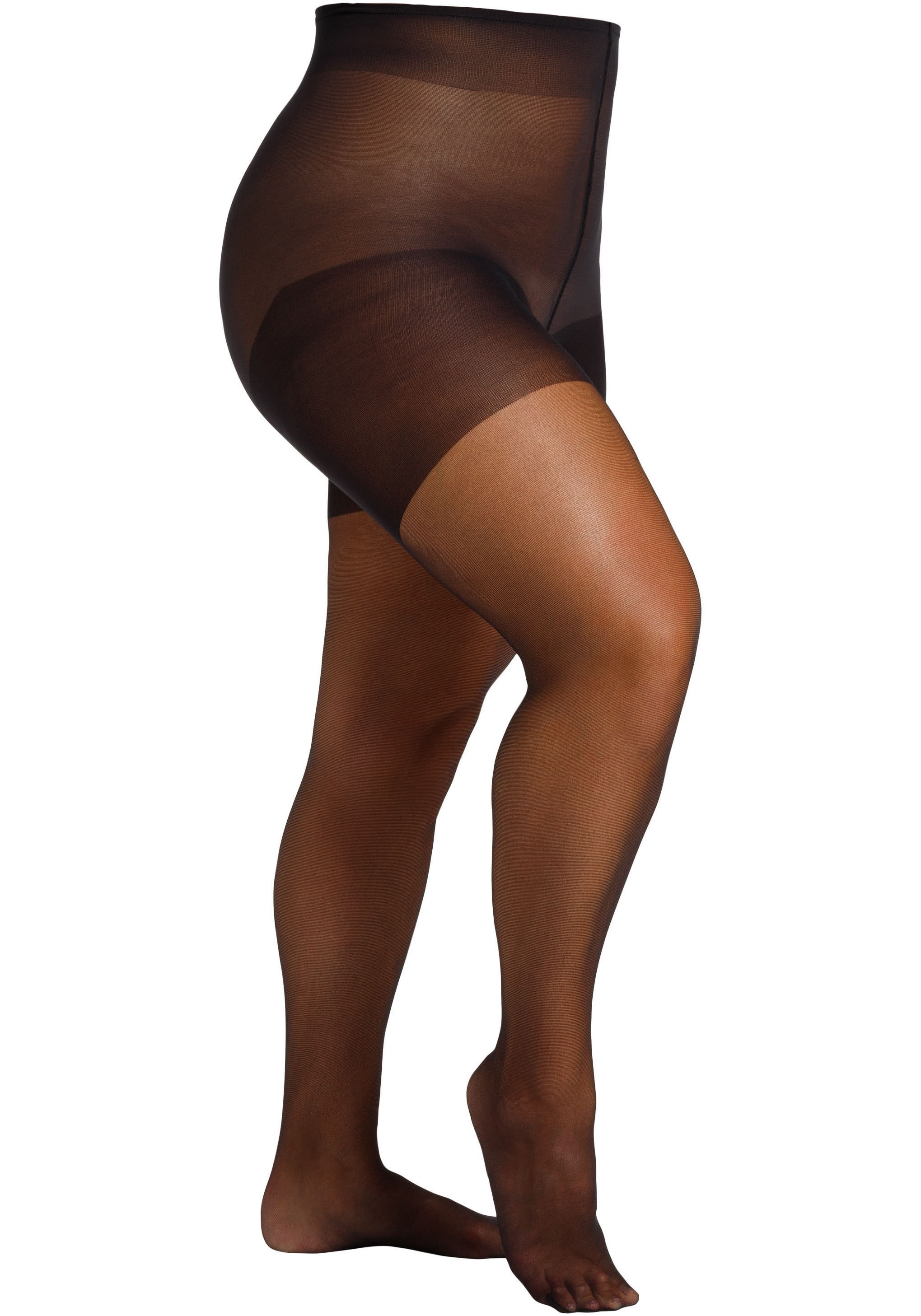 Camano Feinstrumpfhose »fine curvy«, (2er Pack), mit großen Größen
