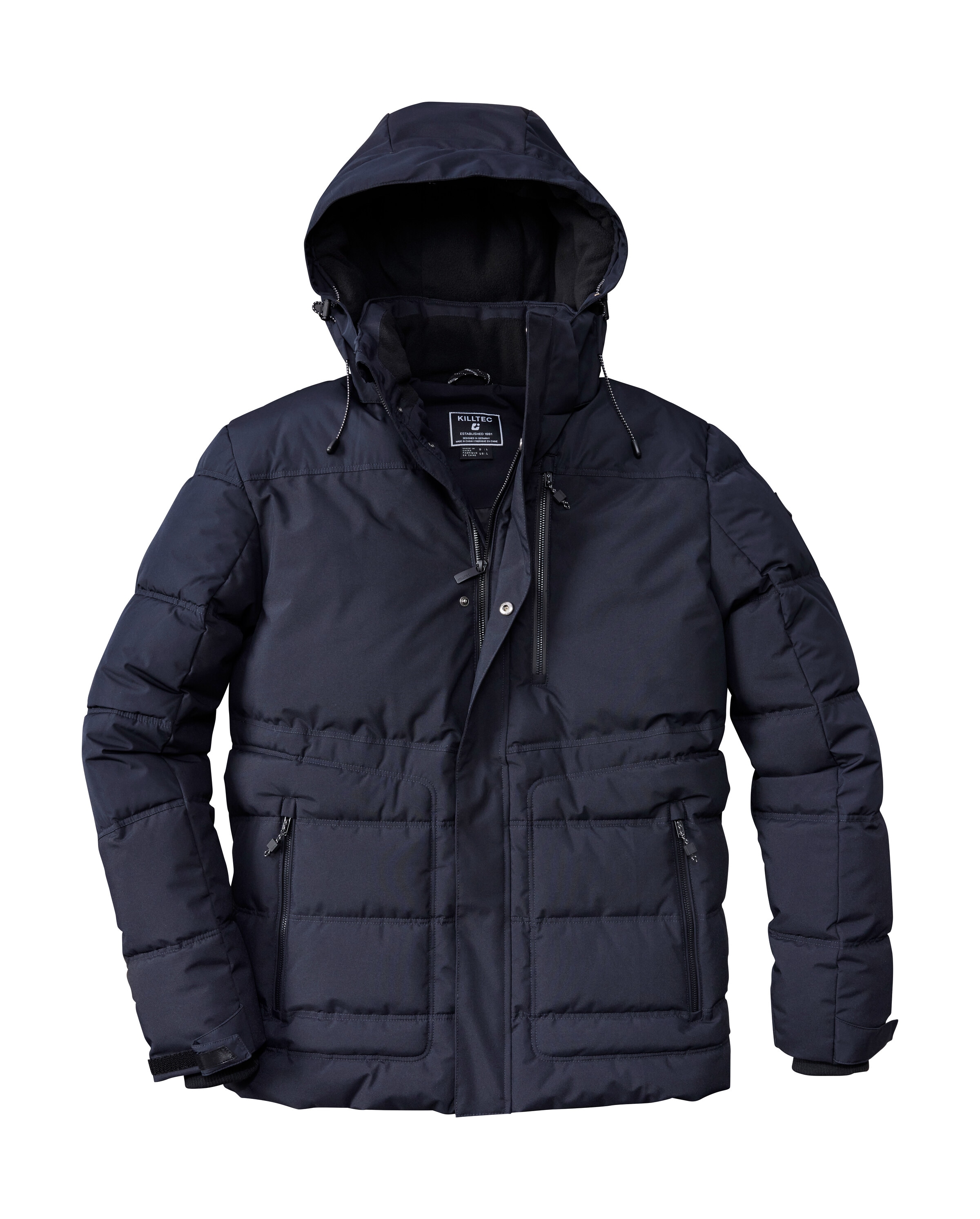 Killtec Steppjacke »KOW 87 MN QLTD JCKT«, Wasserabweisende Herren Steppjacke mit abnehmbarer Kapuze