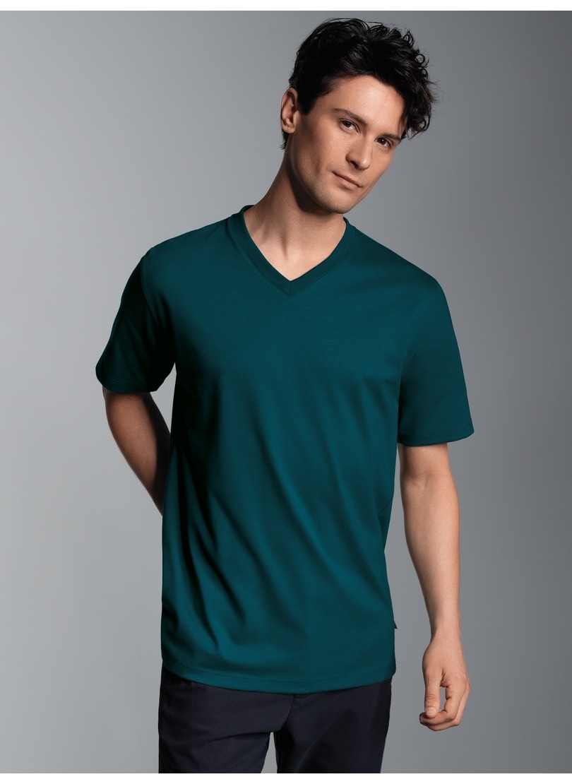 Trigema T-Shirt »TRIGEMA V-Shirt DELUXE Baumwolle« 1 Stk. tlg.