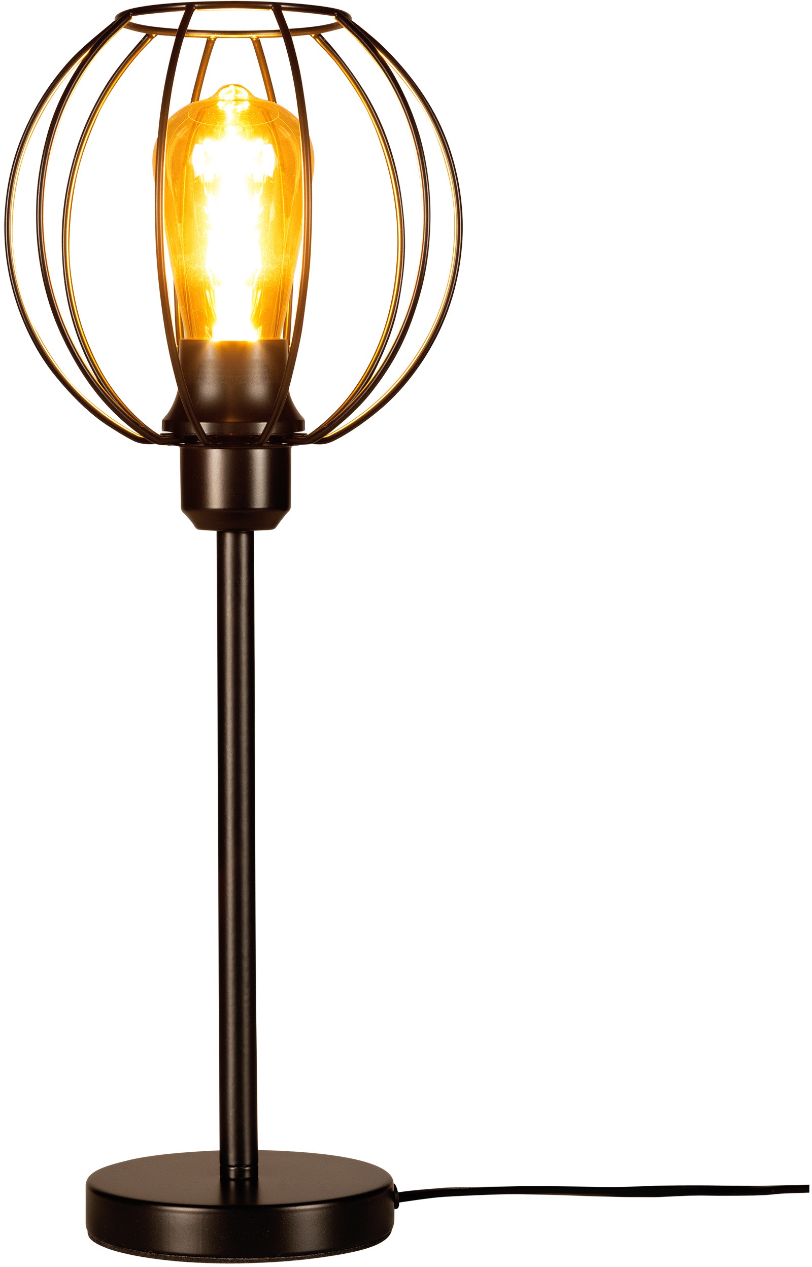 BRITOP LIGHTING Tischleuchte »Coop«, 1 flammig, Leuchtmittel E27 | ohne Leuchtmittel-Leuchtmittel wechselbar, Dekorative Leuchte aus Metall, passende LM E27 / exkl., Made in Europe