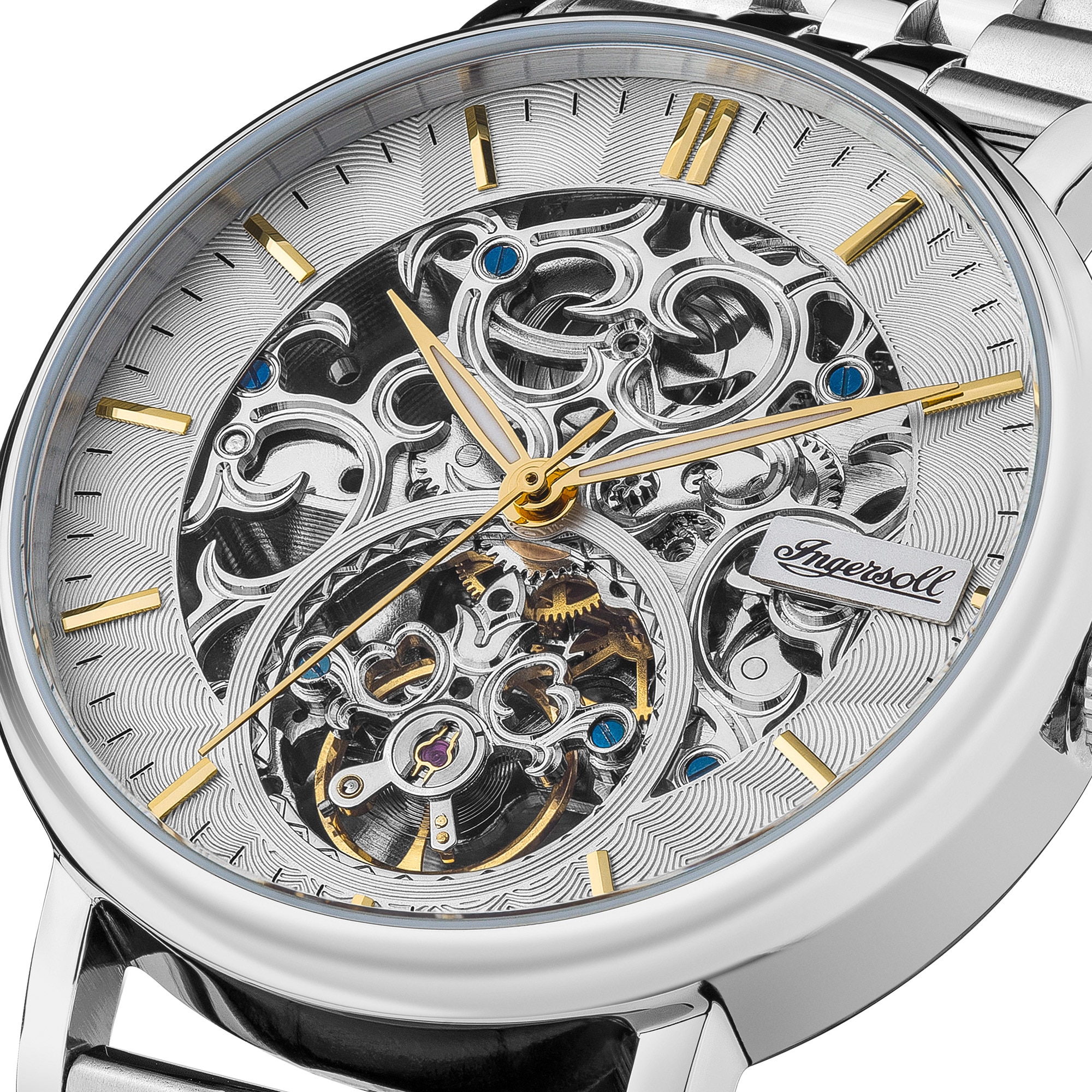 Ingersoll Automatikuhr »The Charles« Armbanduhr, Herrenuhr, Mechanische Uhr, Edelstahlarmband, analog