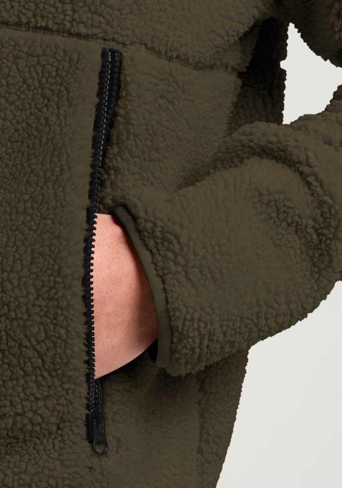 Jack Wolfskin Fleecejacke »STONE LITE JKT M« mit Sherpa-Fleece, weiche Oberfläche, wärmend, atmungsaktiv