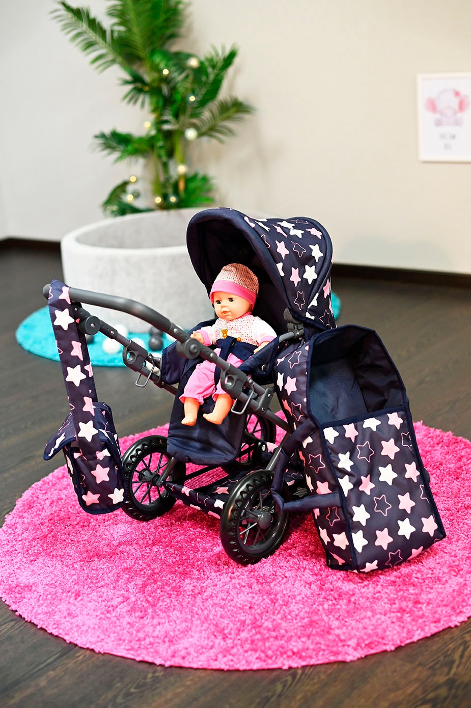 Knorrtoys® Kombi-Puppenwagen »Ruby«, mit Wickeltasche