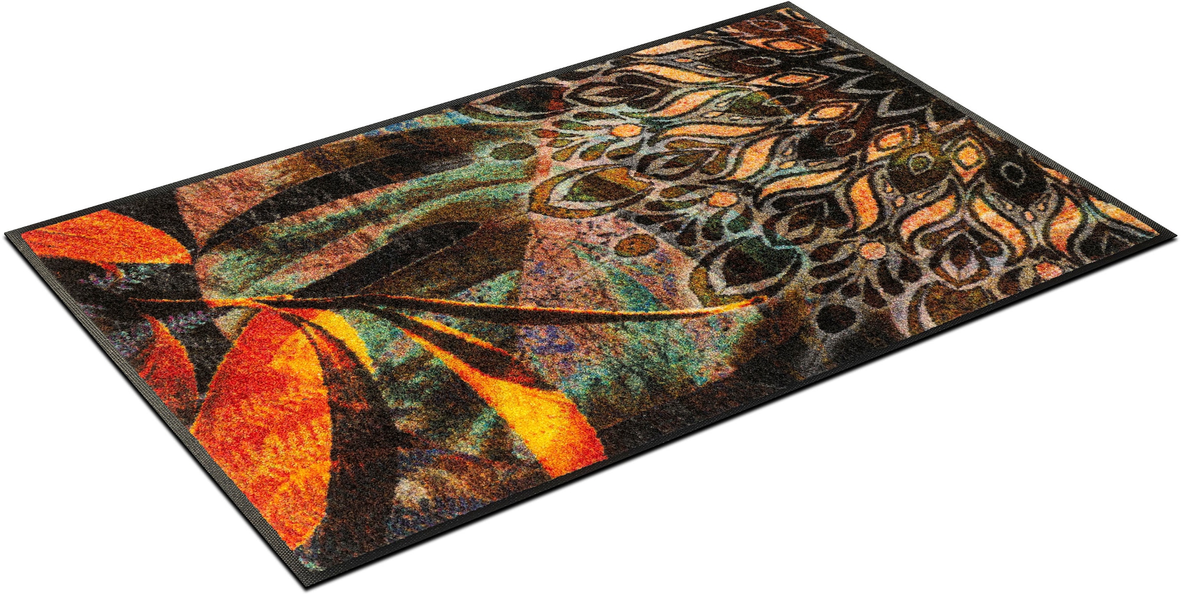 wash+dry by Kleen-Tex Fußmatte »Jungle Dance« rechteckig 7 mm Höhe