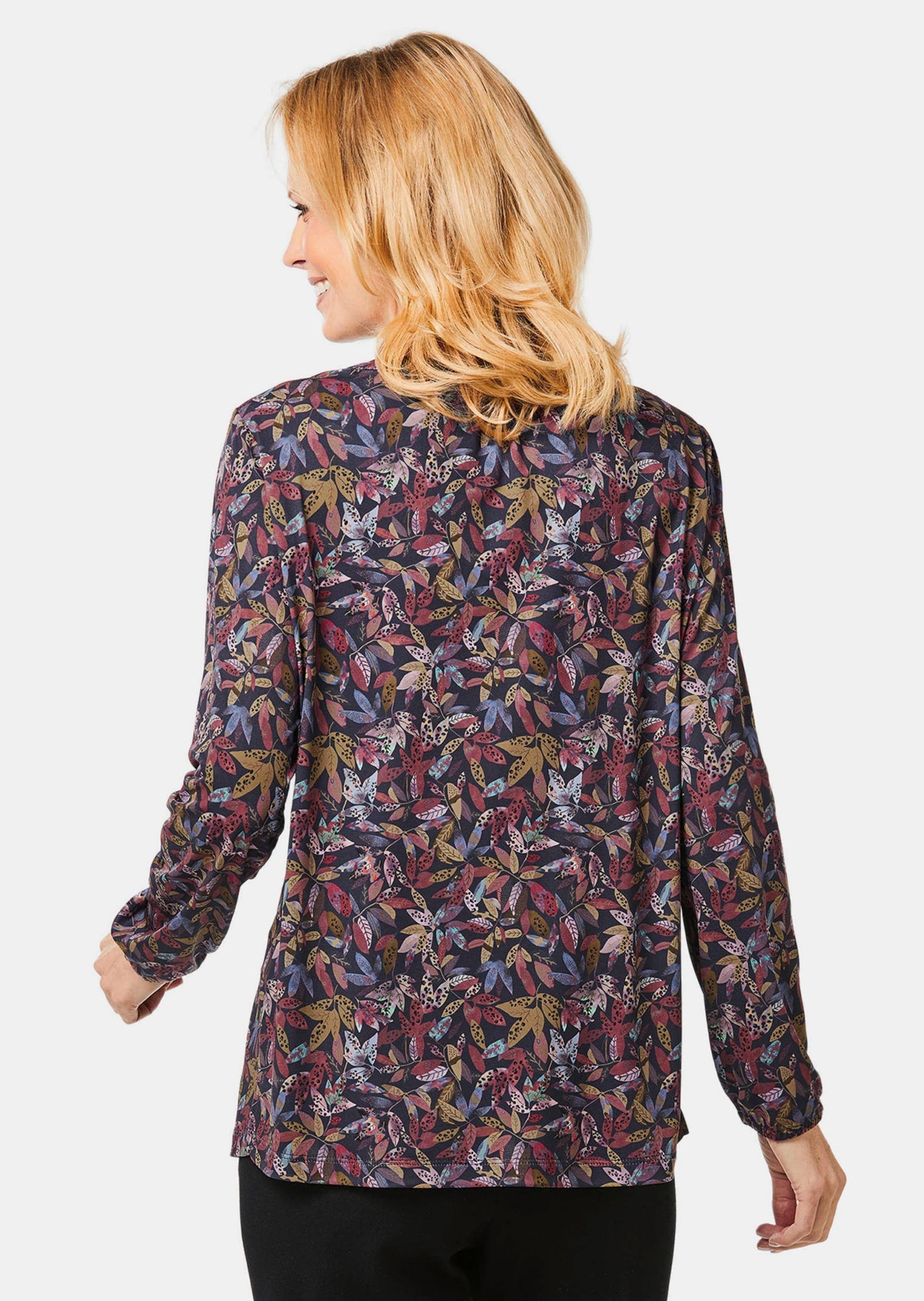 GOLDNER Kurzarmbluse »Kurzgröße Blusenshirt in femininer Form«