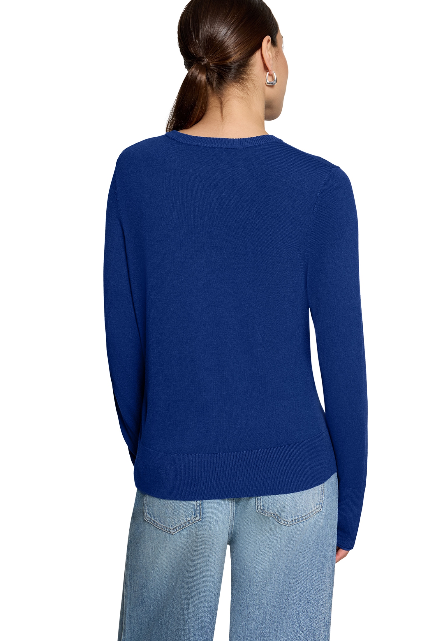 Zero Rundhalspullover »Feinstrickpullover mit Stehkragen«