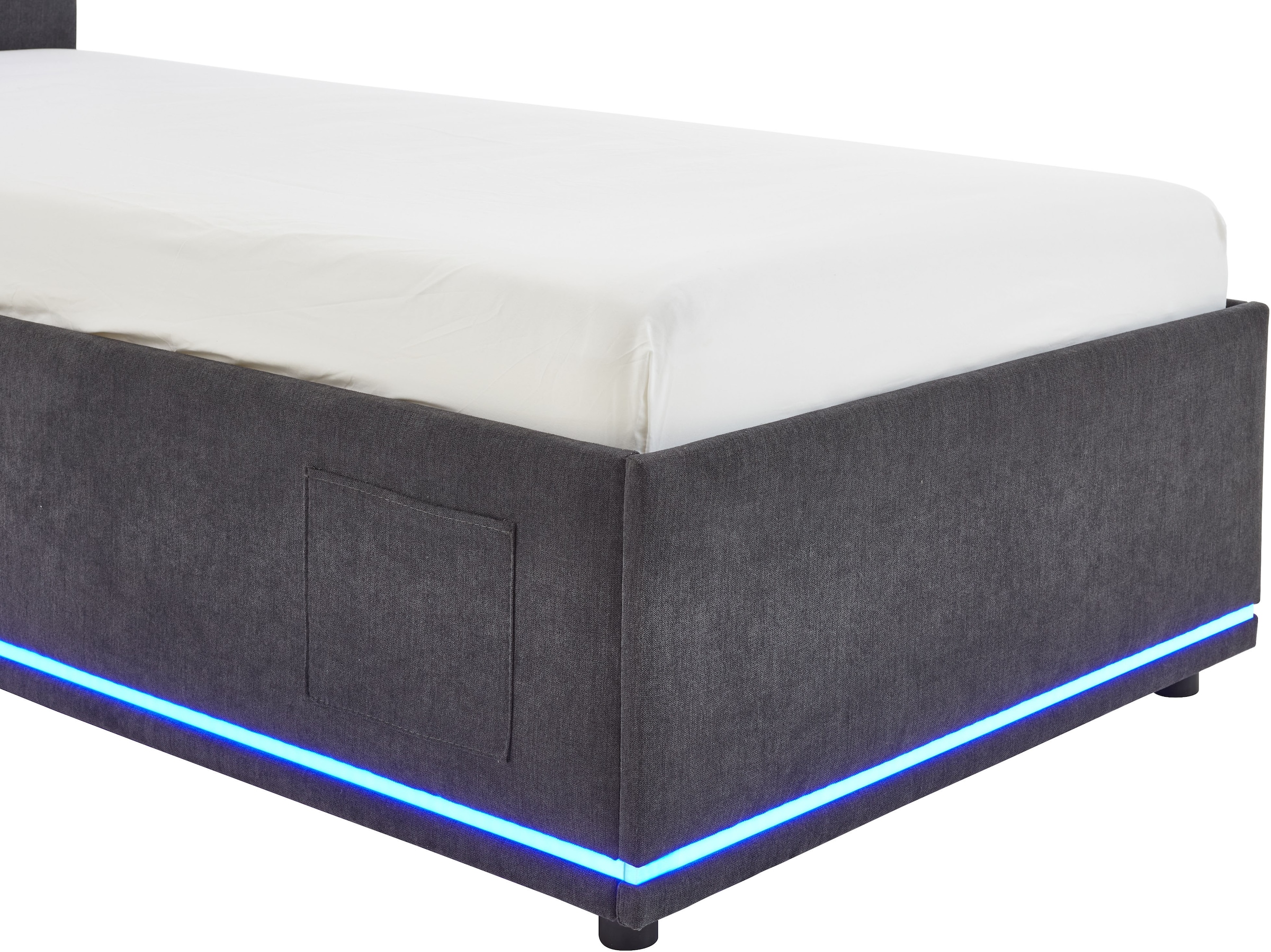 meise.möbel Polsterbett »CIRCLE inkl. LED-Beleuchtung & USB-Anschluss, wahlweise mit Bettkasten« erhältlich in den Breiten 90cm, 120cm & 140cm