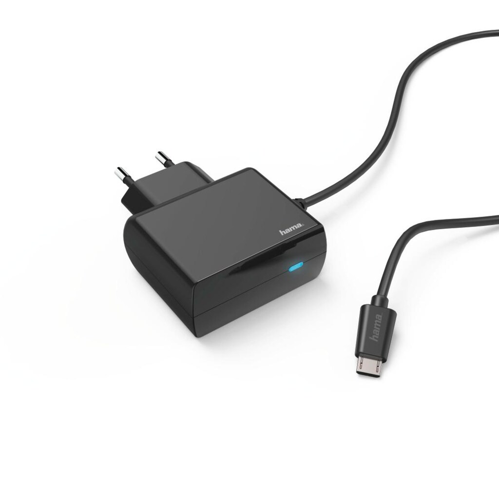 Hama USB-Ladegerät »Ladegerät, Micro-USB, 2,4 A, Schwarz Netzladegerät«