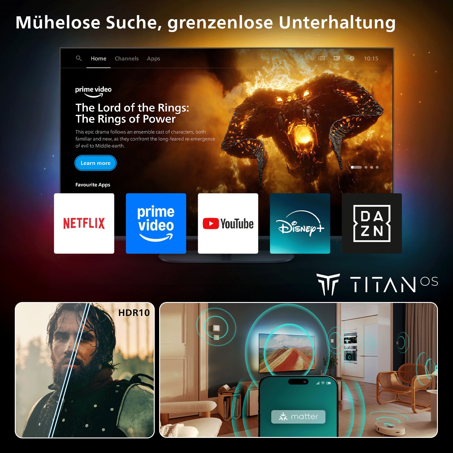Philips QLED-Fernseher »32PQS6901/12« 80 cm/32 ″ Full HD Smart-TV