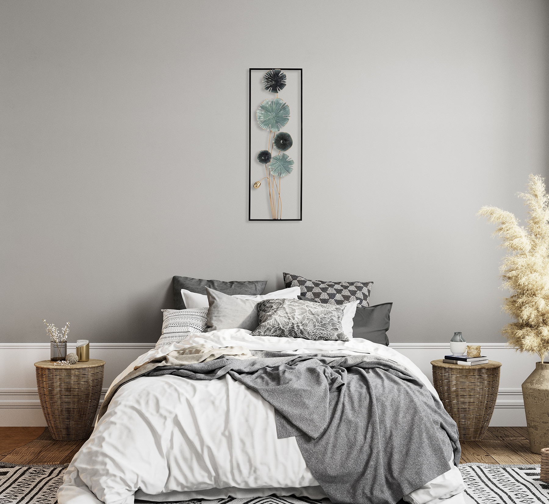 Bönninghoff Metallbild »BLUMEN 31x90 cm – Deko modern«