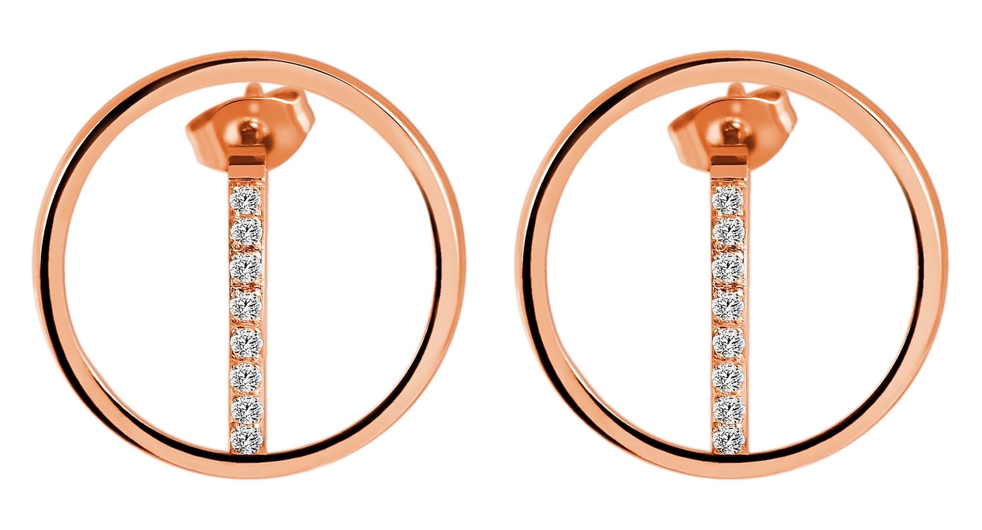Adelia´s Paar Ohrstecker »Damen Ohrringe ¿ Ohrstecker aus Edelstahl mit Strass Steinchen«