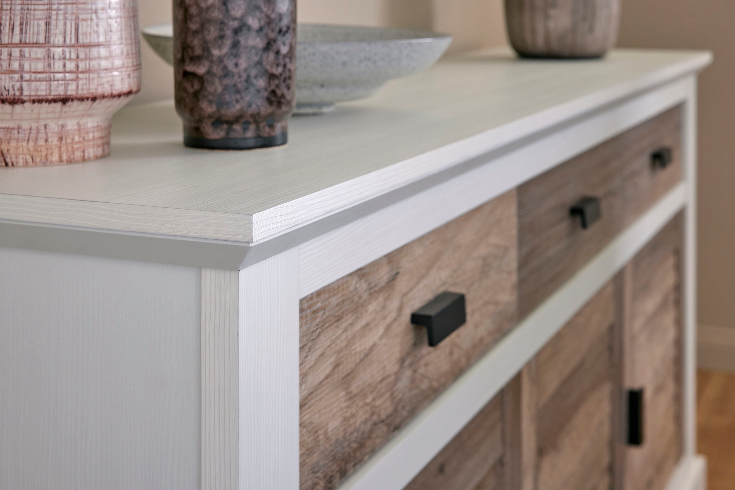 Jahnke Sideboard »HAMPTON SB 160«, (1 St.), Sideboard, Landhausstil, 3 Schubladen und 3 Türen, Breite ca. 160 cm