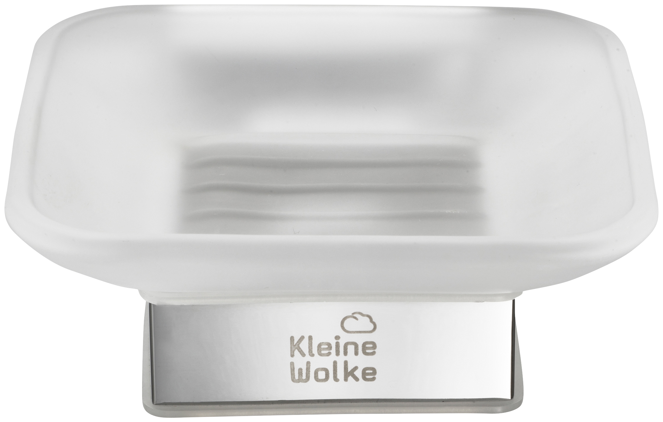 Kleine Wolke Seifenablage »Meo«, Glas/Edelstahl